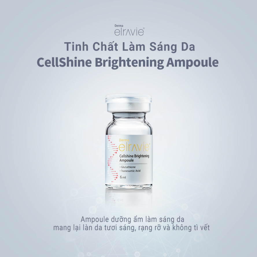 Tinh Chất Cao Cấp Dưỡng Ẩm, Làm Trắng Da Chuyên Sâu Elravie Cell Brightening Ampoule Hộp 12 Lọ x 6ml_thumbnail_8