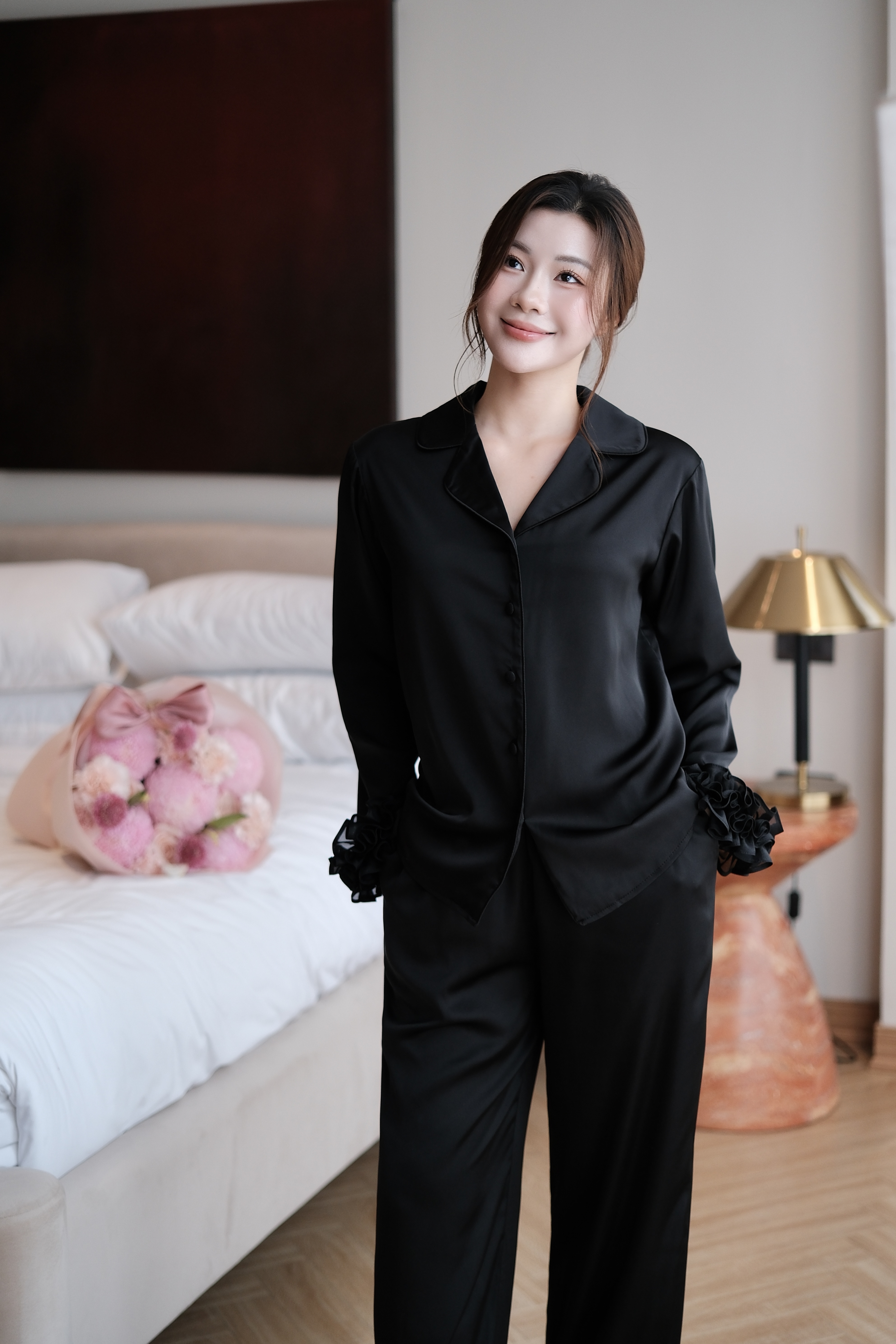 Bộ Lụa Áo Dài Tay, Quần Dài BN639_thumbnail_17