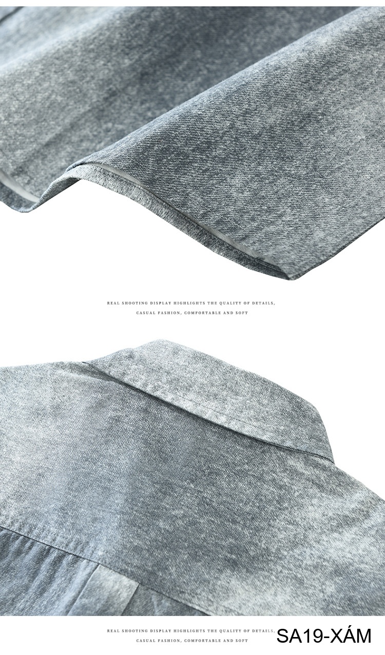 SA19 - Áo sơ mi nam dáng rộng phong cách streetwear, họa tiết in chữ, chất cotton mềm mại_thumbnail_8