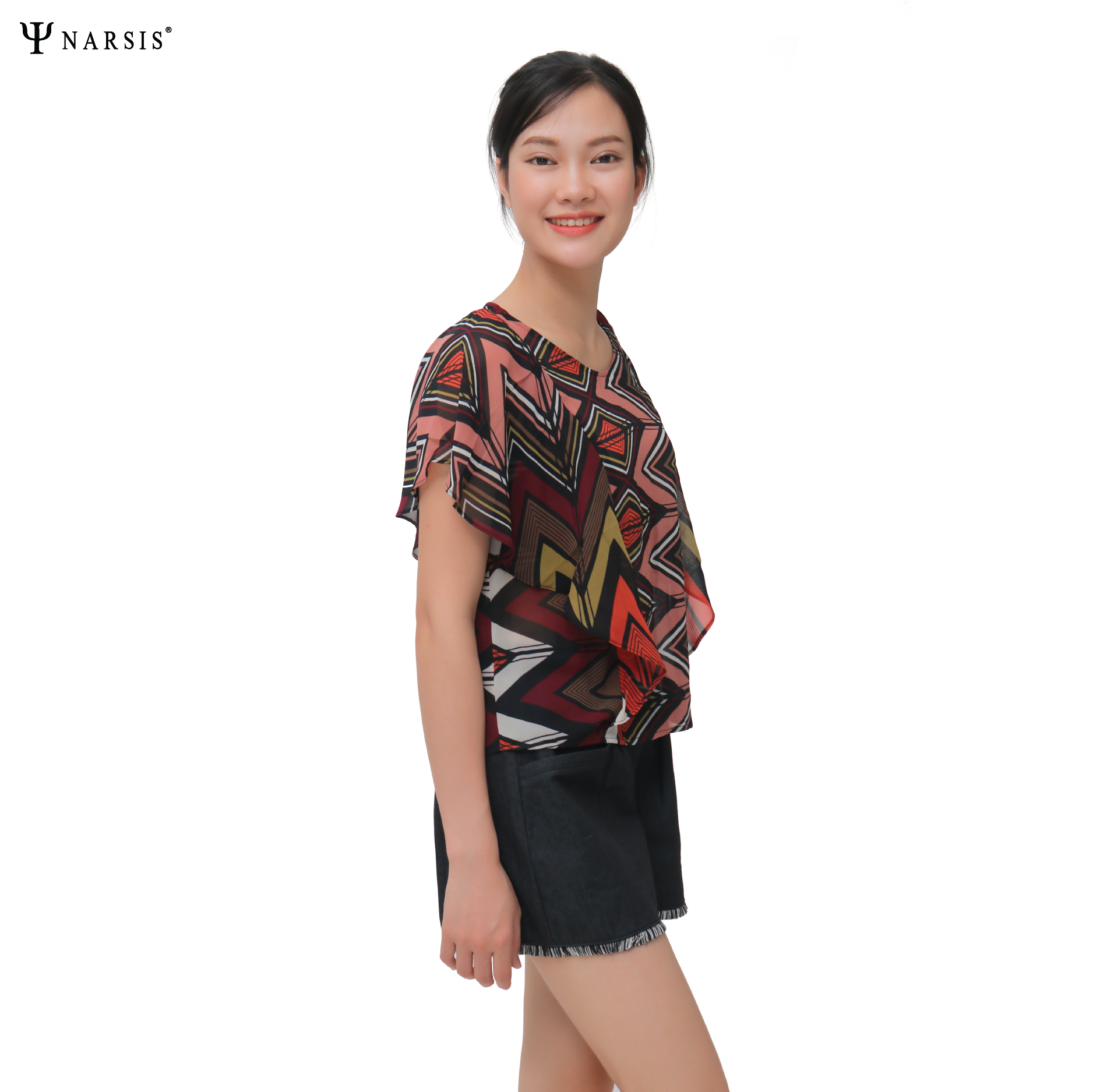 ÁO HÈ NỮ THIẾT KẾ - HỌA TIẾT L9013 L9012 NARSIS CHẤT LIỆU THOÁNG MÁT, DỄ CHỊU, THOẢI MÁI CẢ NGÀY,...