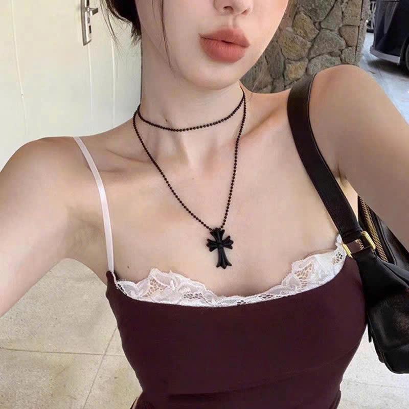 vòng cổ thánh giá nhựa đen 65cm_thumbnail_1