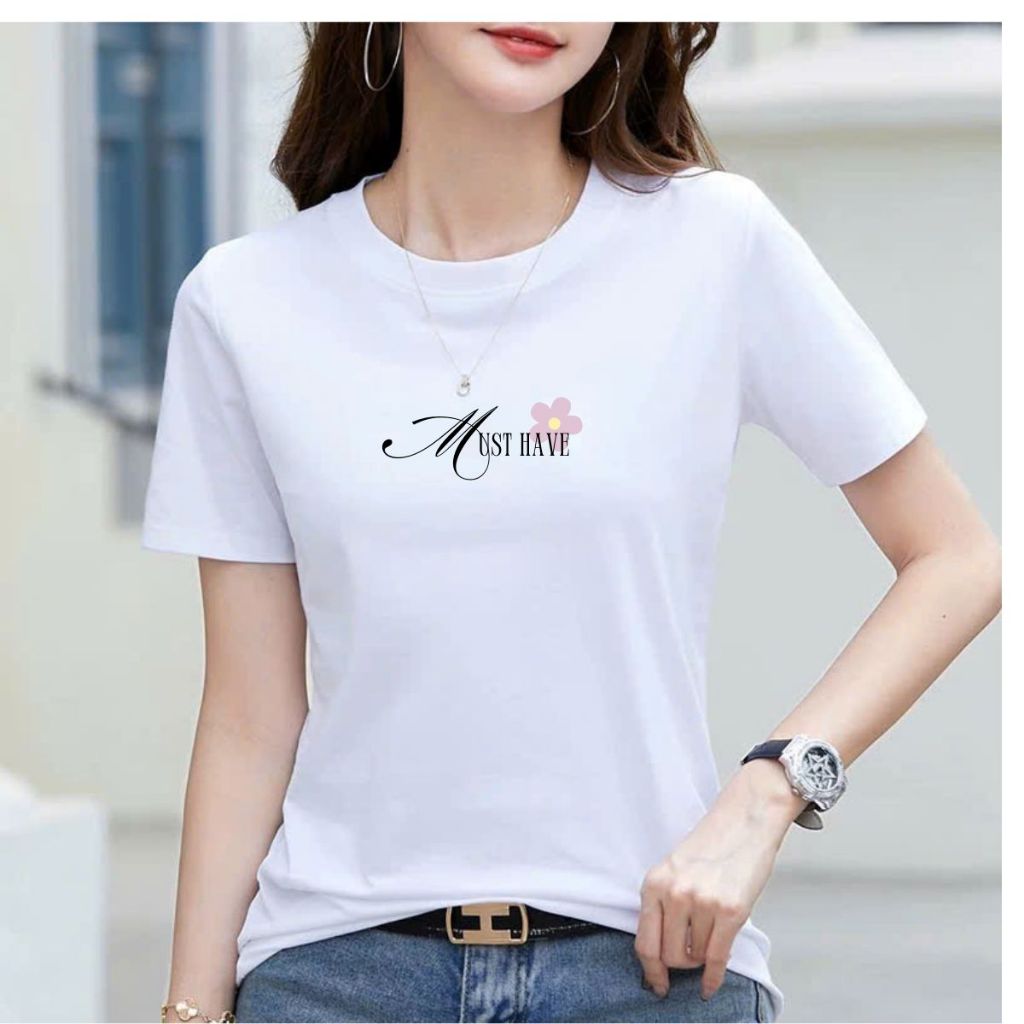 [Form Vừa] Áo phông nữ Loza chất liệu thun cotton mềm mịn in chữ Must have - Mã VT7965_thumbnail_1