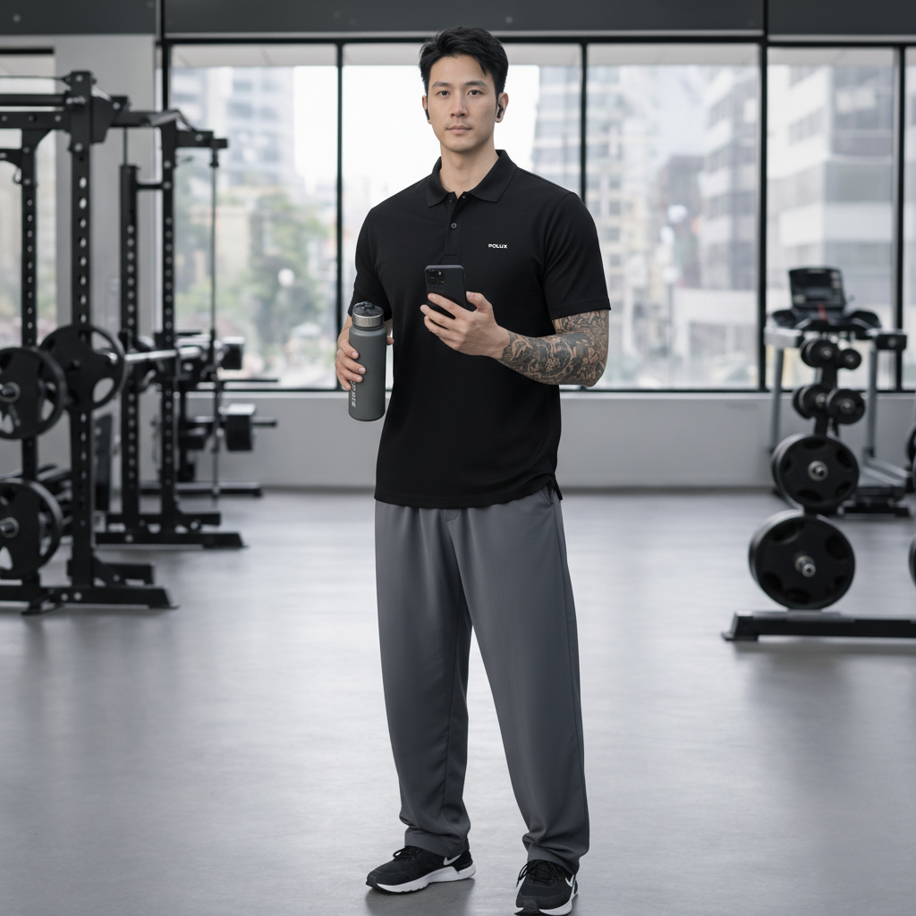 Áo polo cá sấu form vừa local brand Polux 3356_thumbnail_5