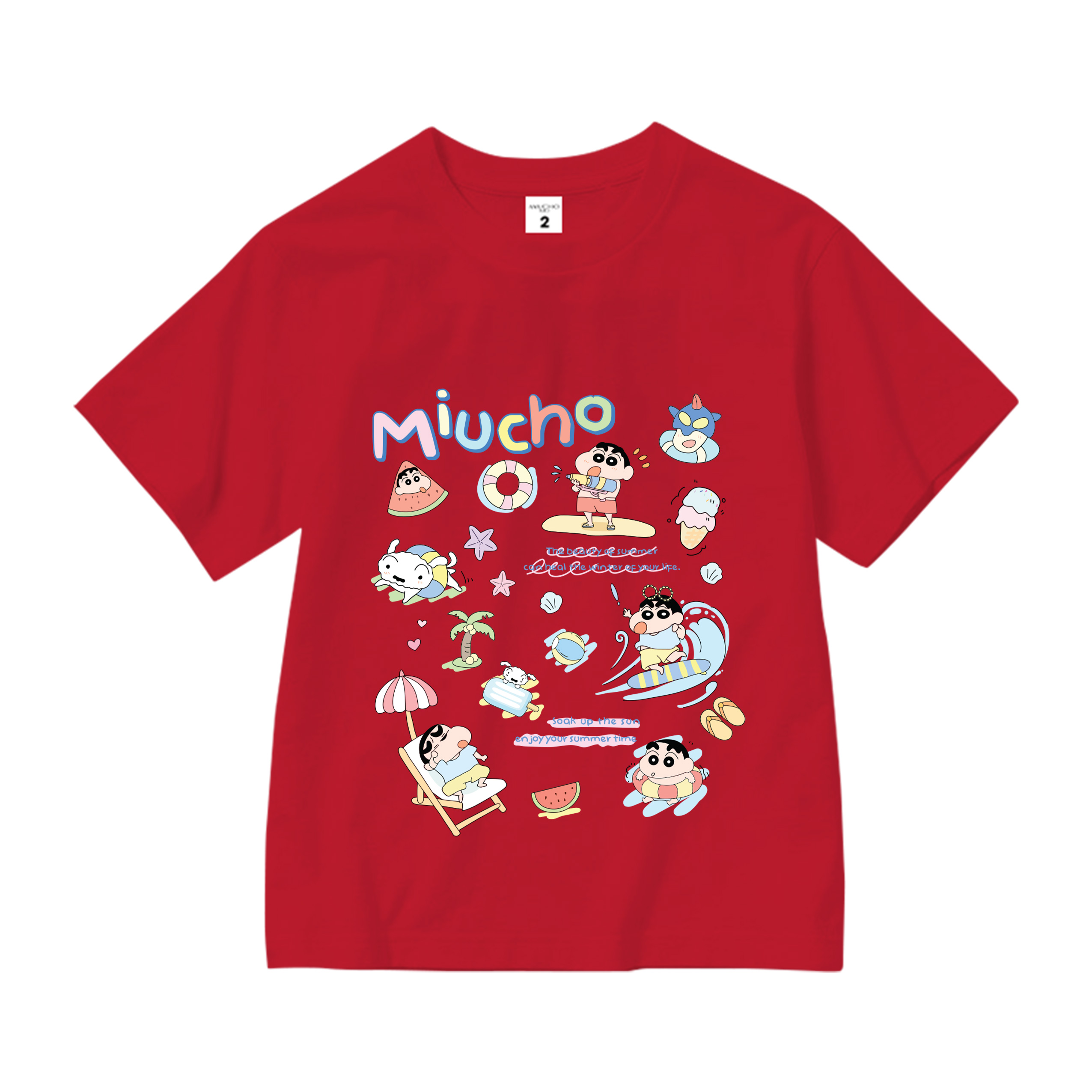 Áo thun trẻ em phong cách Hàn Quốc AED2380 Miucho Kid tay ngắn vải cotton thoáng mát in mix_thumbnail_10