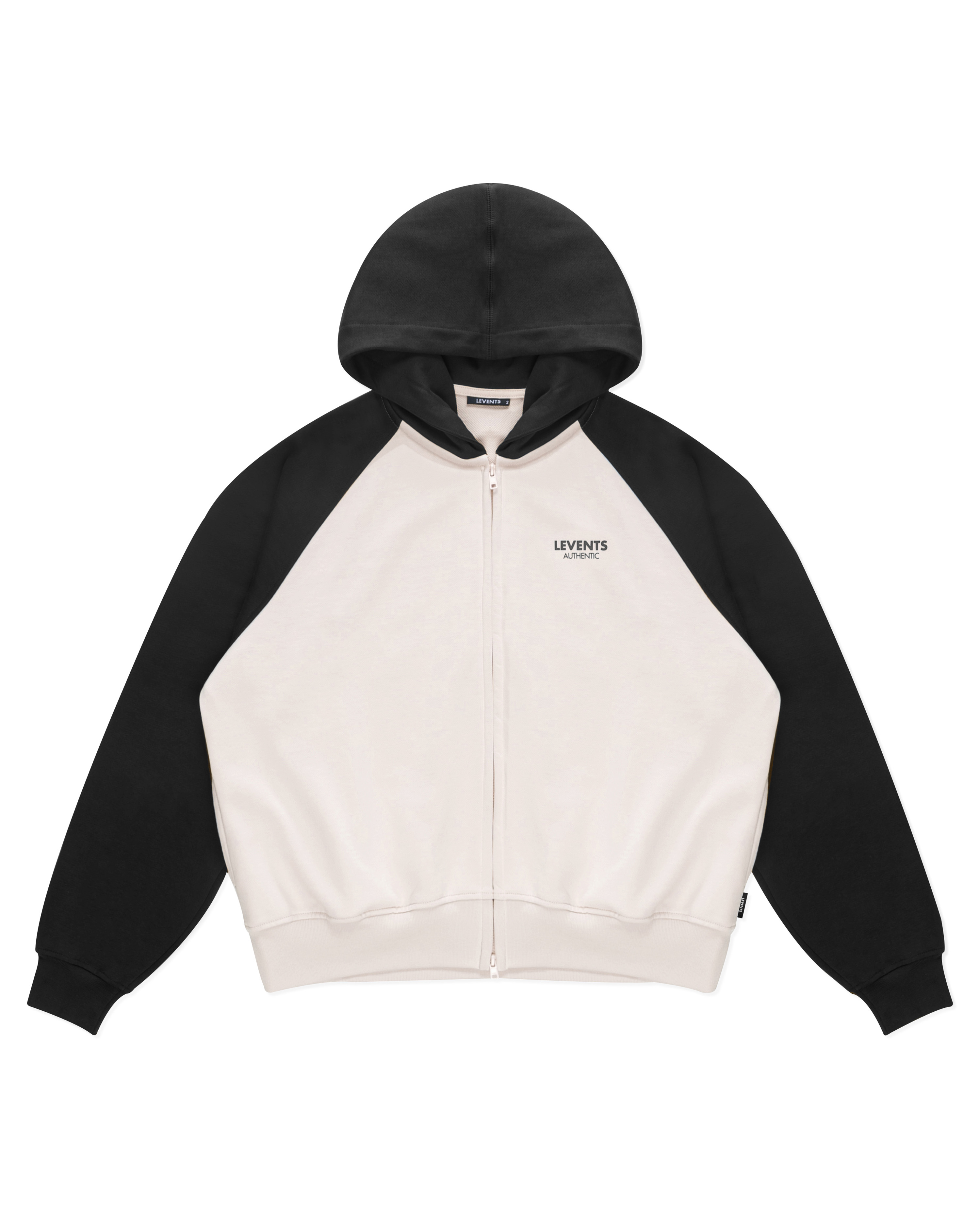 Levents® Two-tone Raglan Zipper Hoodie Boxy 2.0