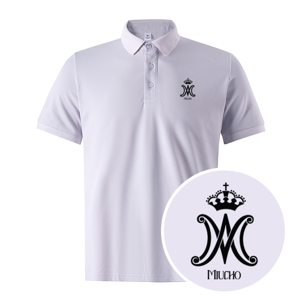 Áo polo nam form vừa 1864 Miucho Iconic vải cá sấu đứng form thoáng mát in basic_thumbnail_2