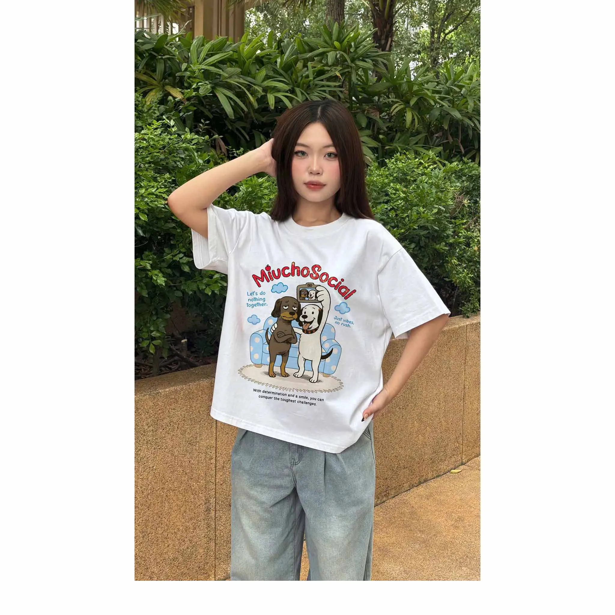 Áo thun form boxy Miucho Social 2561 phong cách Hàn Quốc vải cotton cao cấp mềm mại thoáng mát in mix_thumbnail_3