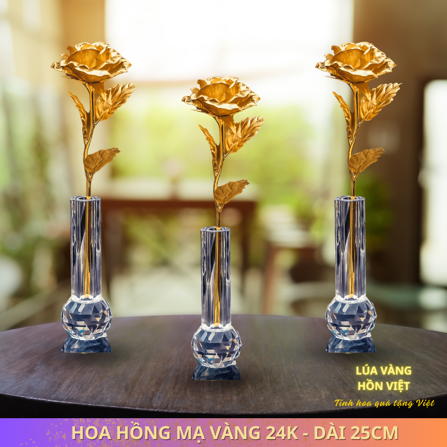 LỌ HOA HỒNG MẠ VÀNG 24K_thumbnail_4