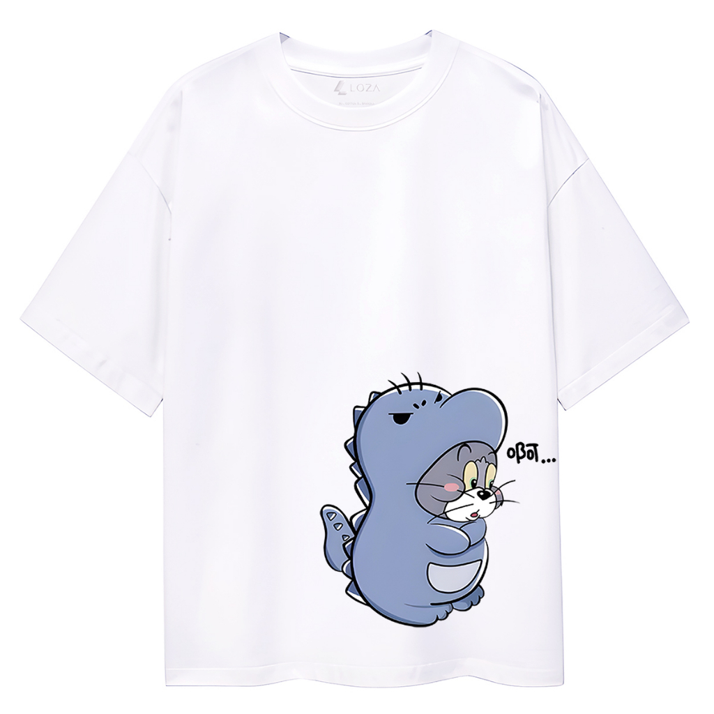 Áo cặp đôi nam nữ Tom & Jerry - Áo thun unisex local brand Loza AD01_thumbnail_1