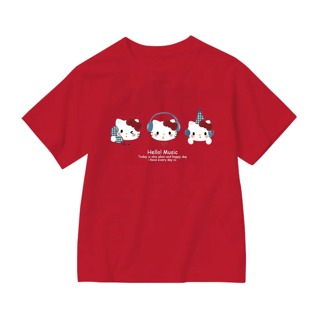 Áo thun form rộng cho bé gái Kado vải cotton co giãn 4 chiều thoáng mát Kitty dễ thương in mix 2887_thumbnail_11