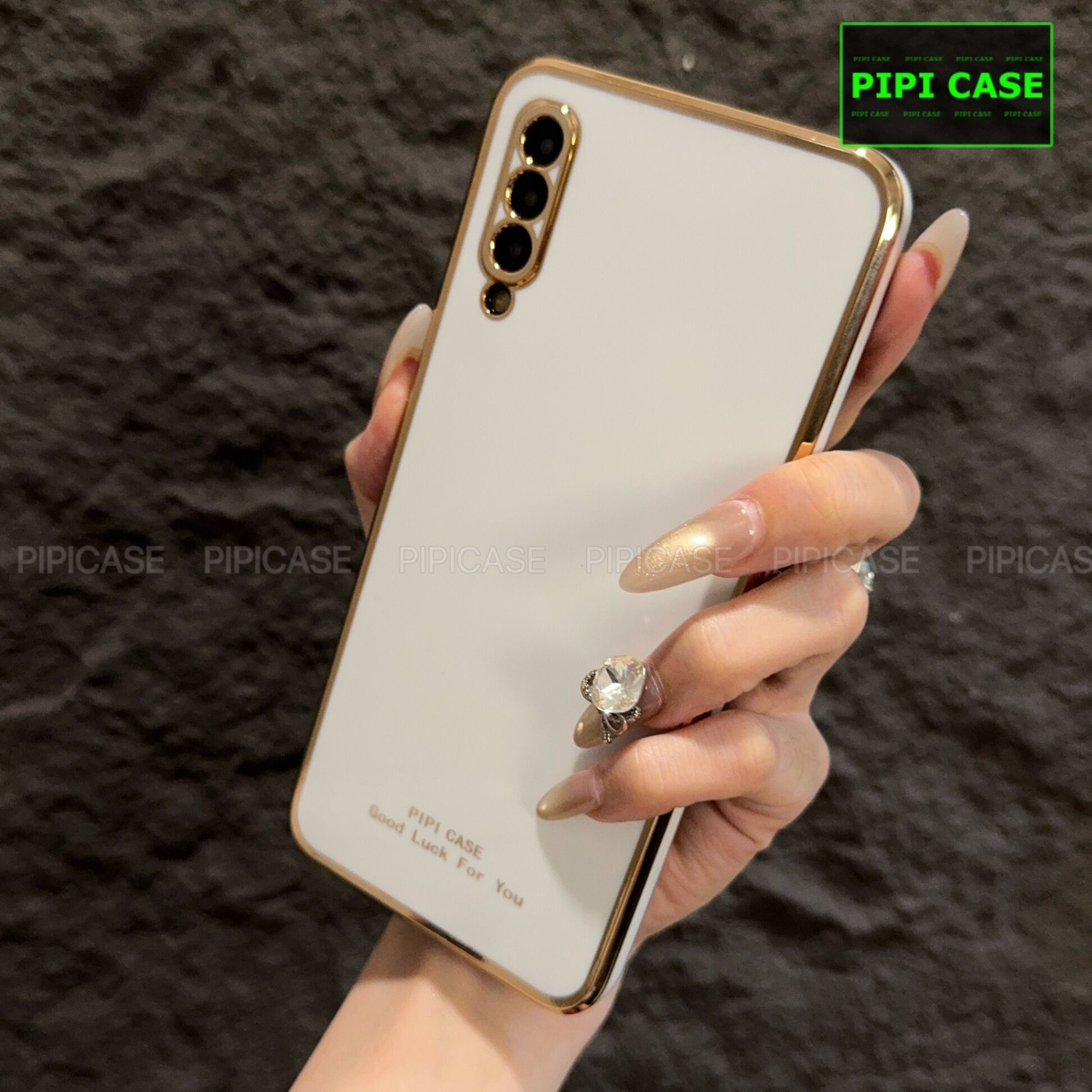 Ốp Lưng Samsung A50 - Royal - Trắng