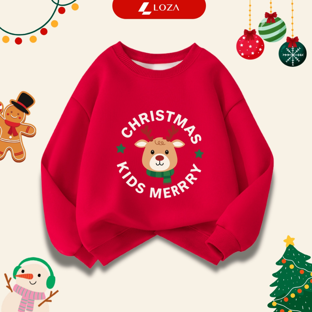Áo nỉ Noel cho bé trai, bé gái - Loza Kids IN014_thumbnail_8