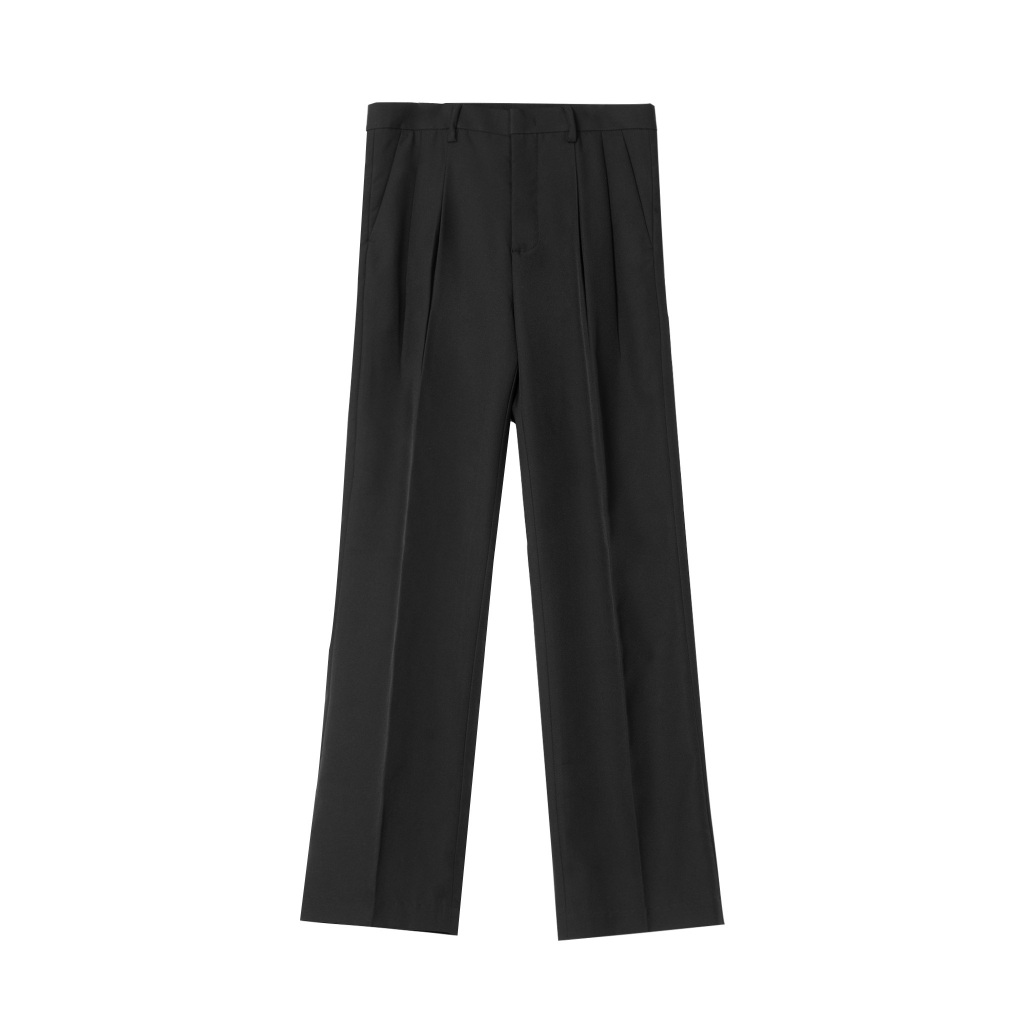 Quần Tây Ống Rộng Xếp 2 Li, phong cách HQ | Two- tuck Wide Slacks Pants