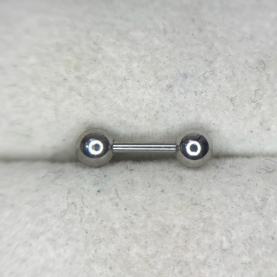 Khuyên bi cơ bản 2 đầu thép (bi 4, thân 6).