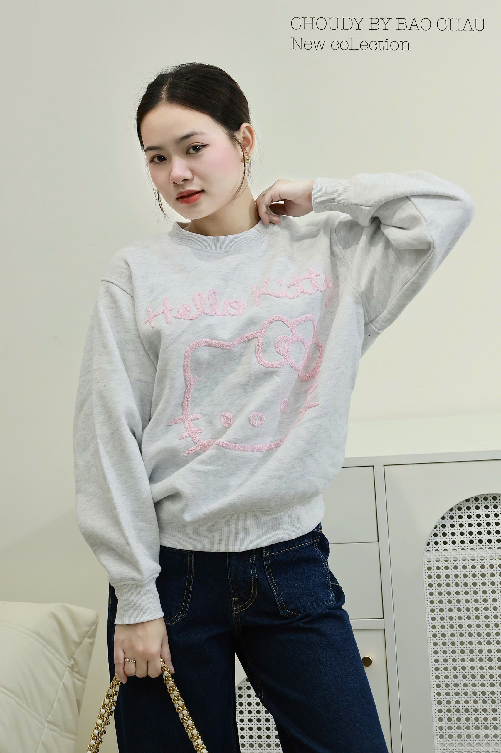 A750 ÁO TAY DÀI XÁM