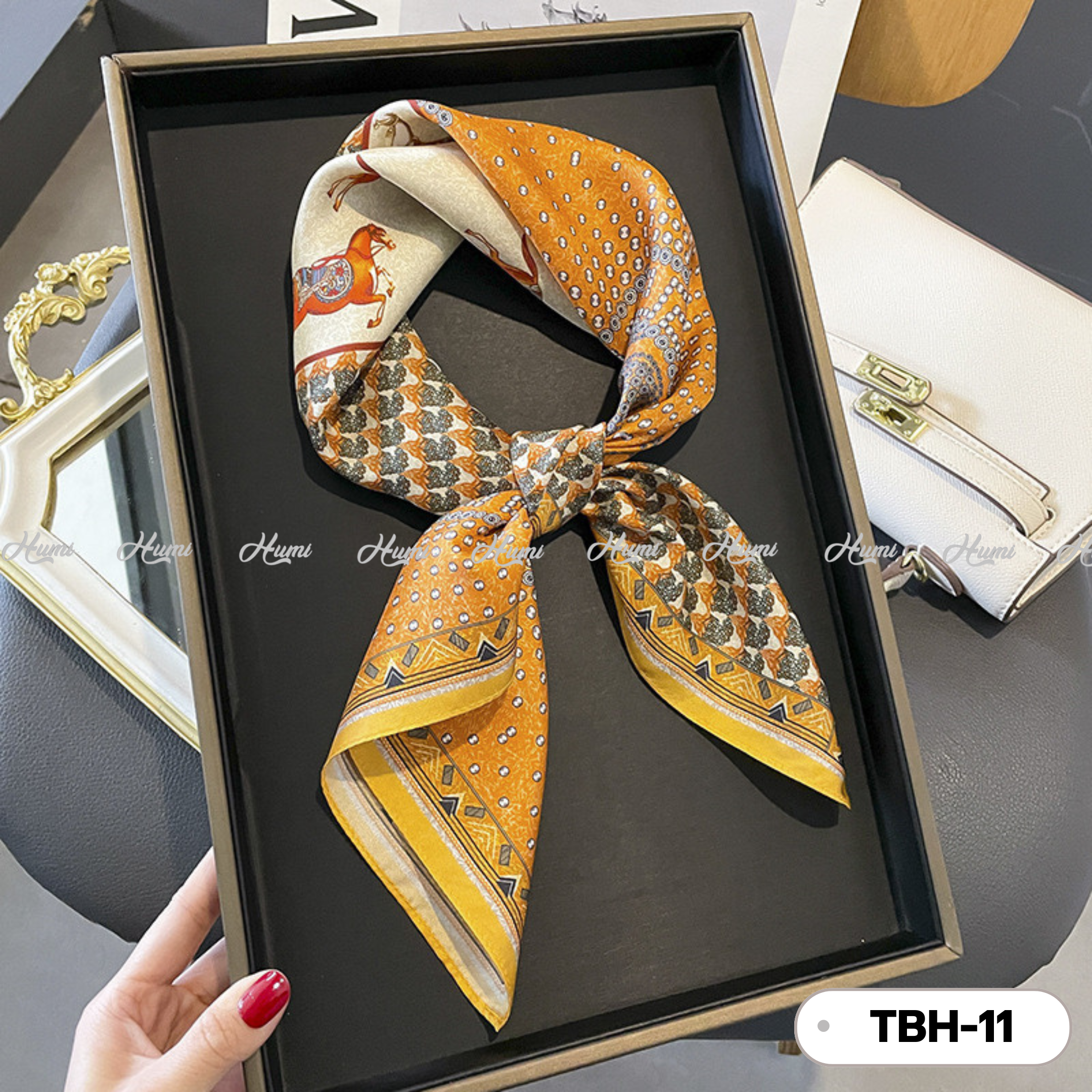 KHĂN LỤA VUÔNG HQ 70x70CM (TBH11)