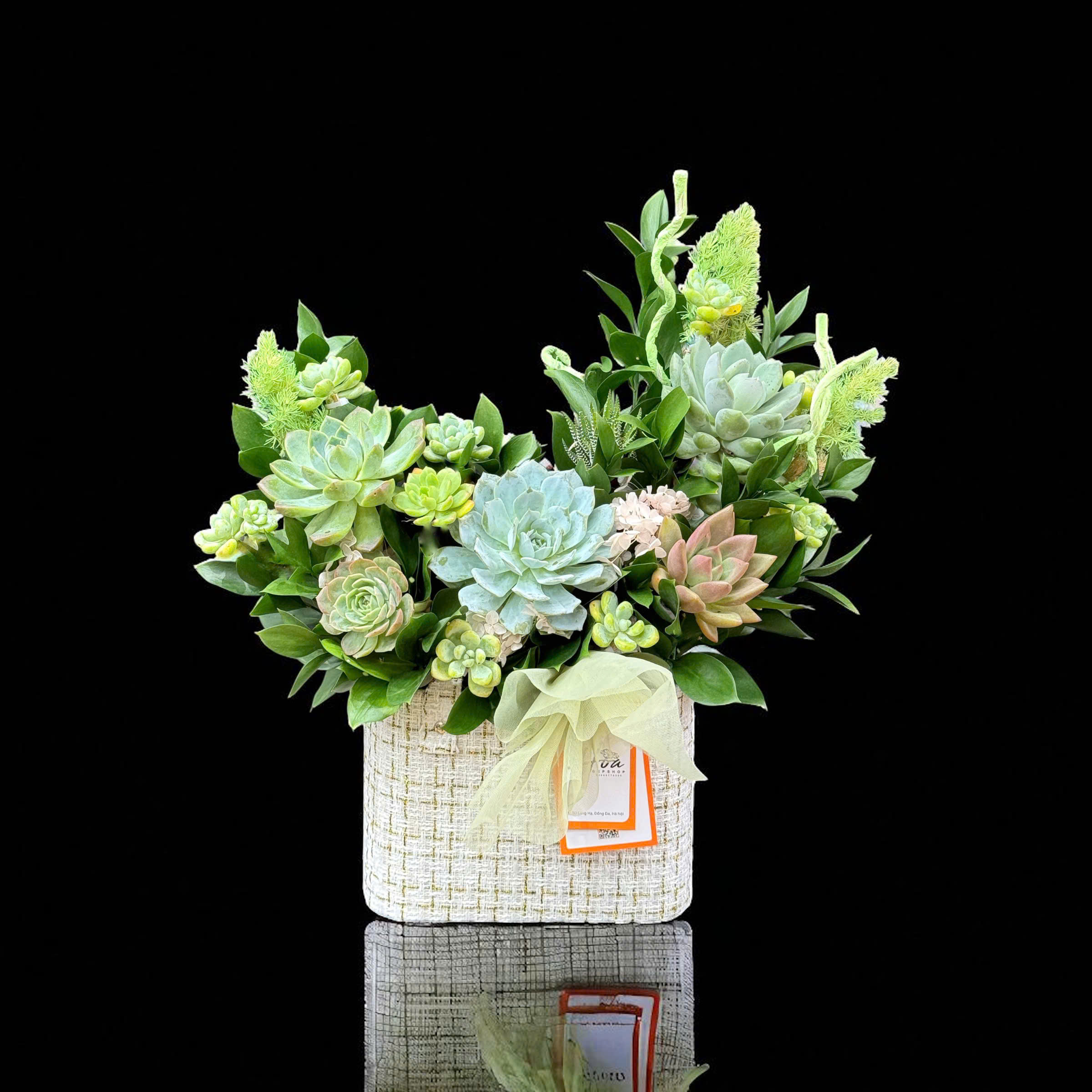 Giỏ hoa sen đá CN NT