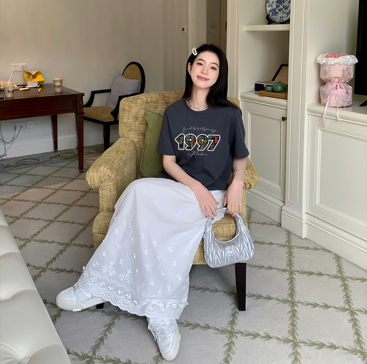 Áo thun nữ in năm sinh 1997 form vừa regular vải cotton 4c thoáng mát ARD1784 Miucho Chic in mix_thumbnail_5