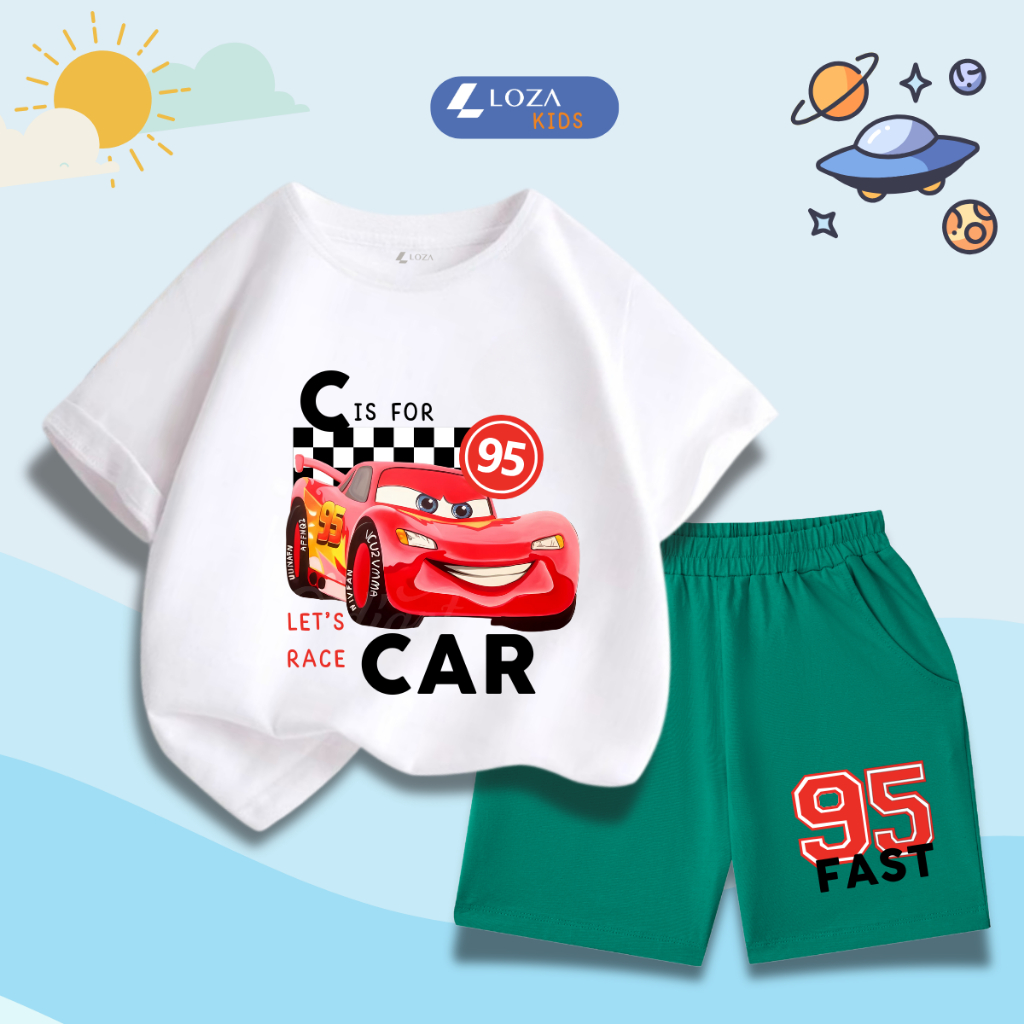 Bộ đồ bé trai in hình Ô tô - Loza SB313_thumbnail_1