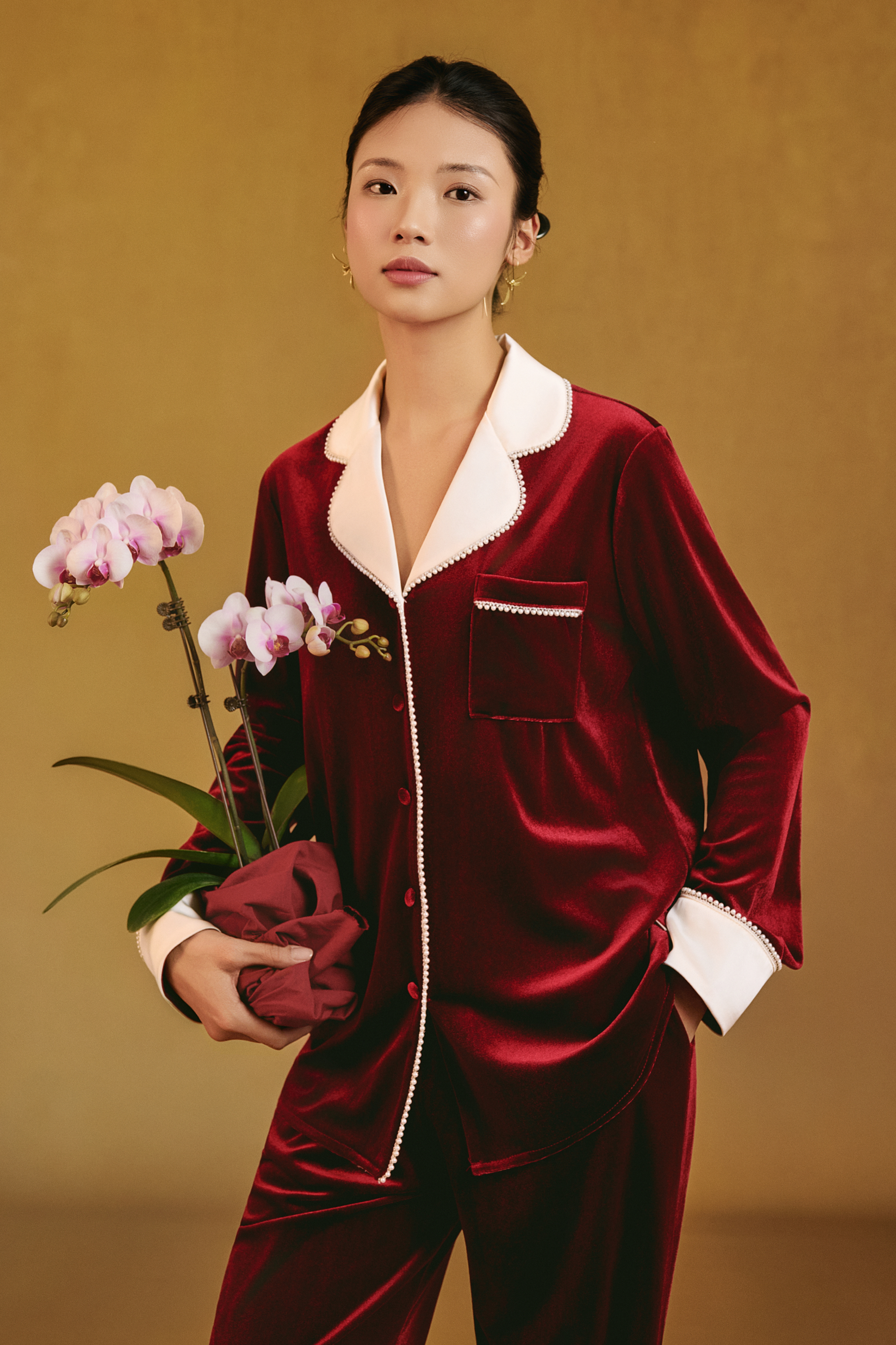 Bộ Nhung Áo Dài Tay, Quần Dài BN657_thumbnail_15