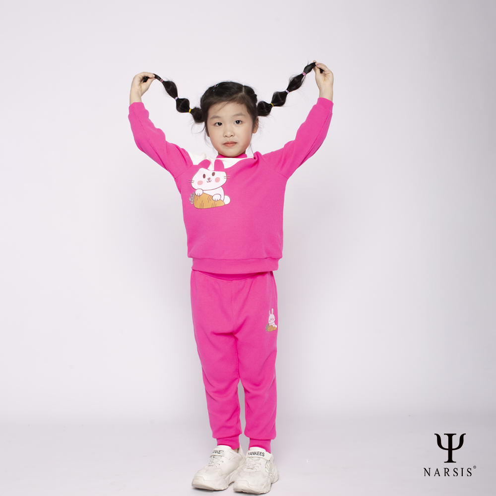 ĐỒ BỘ QUẦN ÁO THU ĐÔNG DÀI TAY CHO BÉ GÁI NARSIS CHẤT LIỆU COTTONN HOA TIẾT HÌNH CON THỎ DỄ THƯƠN..._thumbnail_2