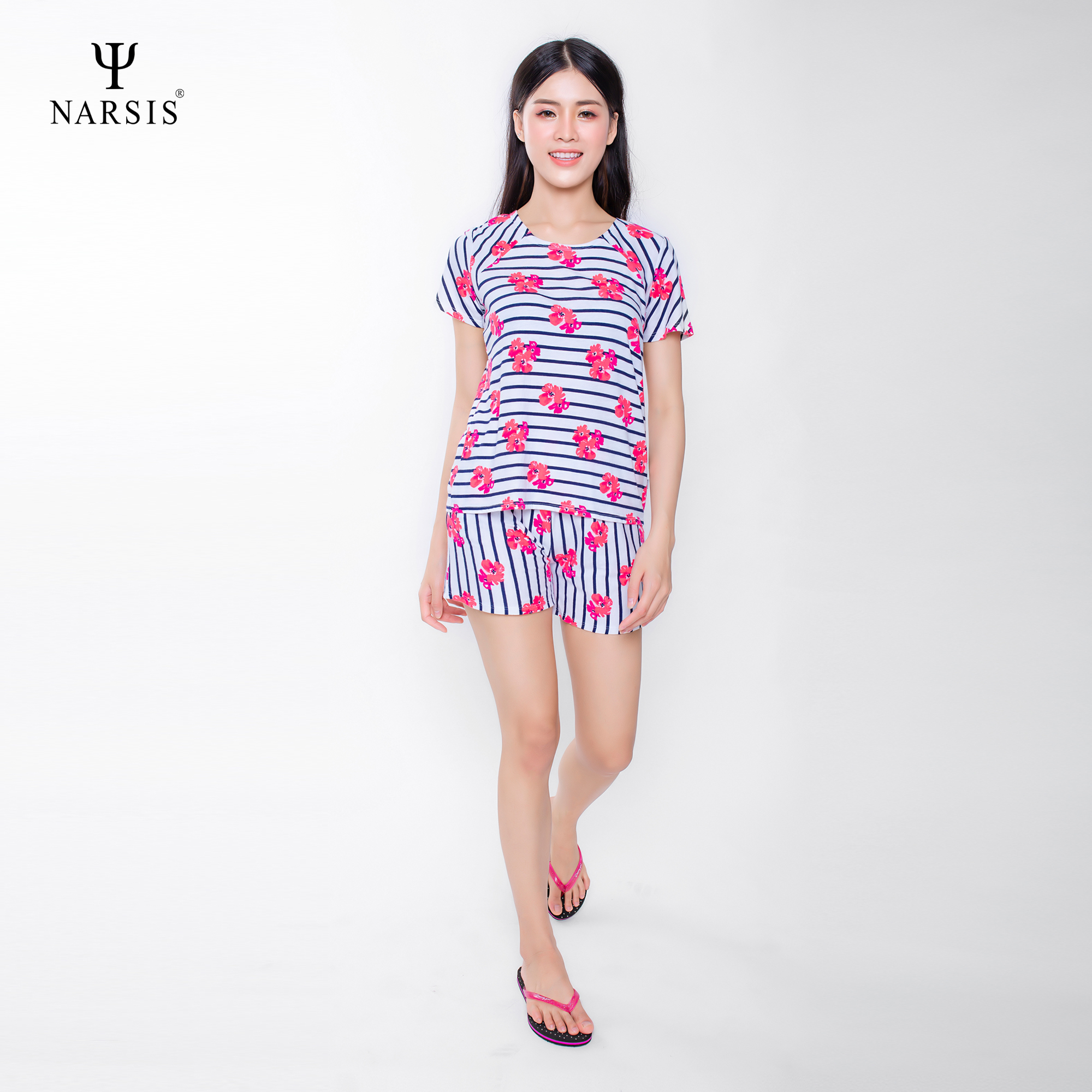 BỘ HÈ NỮ M8086 NARSIS CHẤT LIỆU THOÁNG MÁT, DỄ CHỊU, THOẢI MÁI CẢ NGÀY, DỄ VẬN ĐỘNG