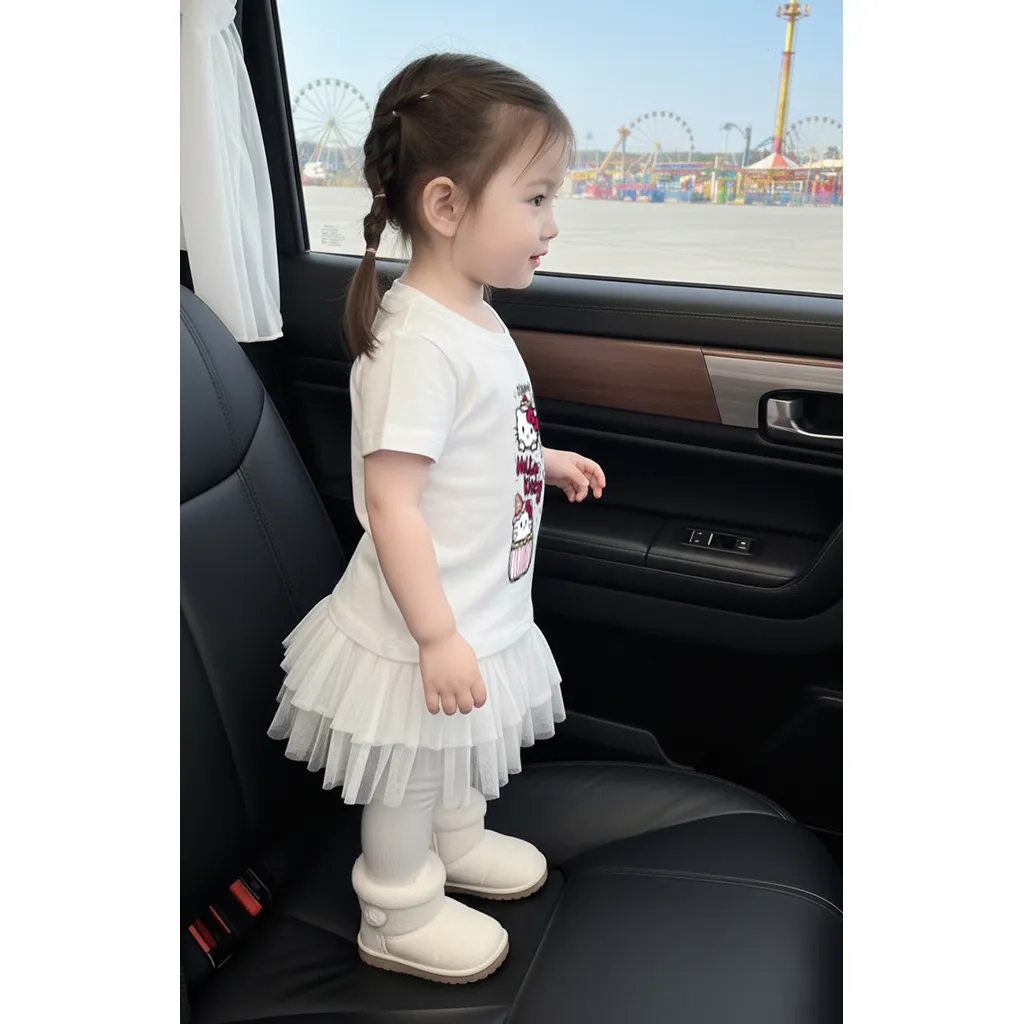 Áo thun cho bé gái Kado vải cotton thoáng mát dày dặn Hello Kitty cổ tròn in mix 2867_thumbnail_8