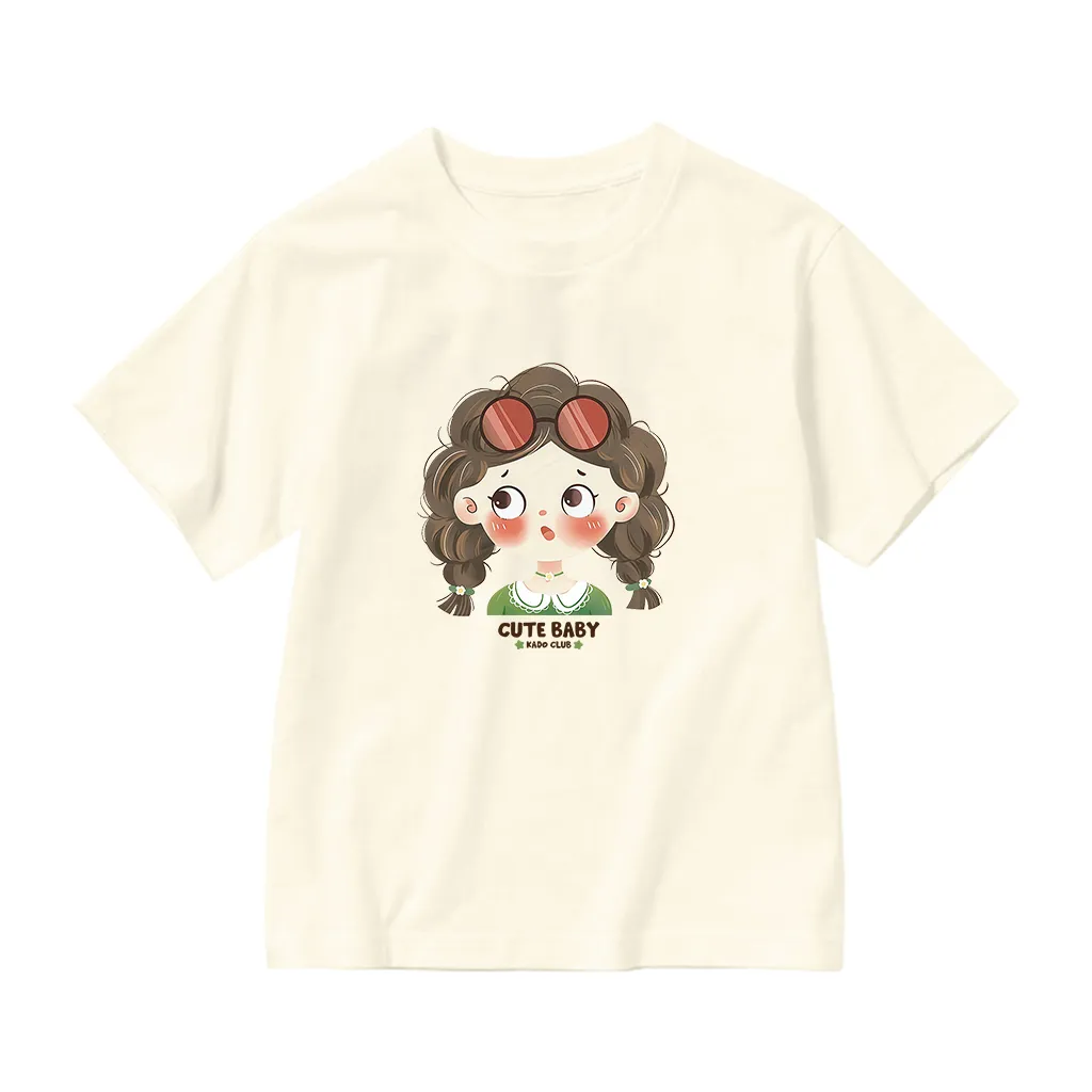 Áo thun bé gái cute baby Kado vải cotton thoáng mát thấm hút tốt thoải mái vận động in mix 2932_thumbnail_10