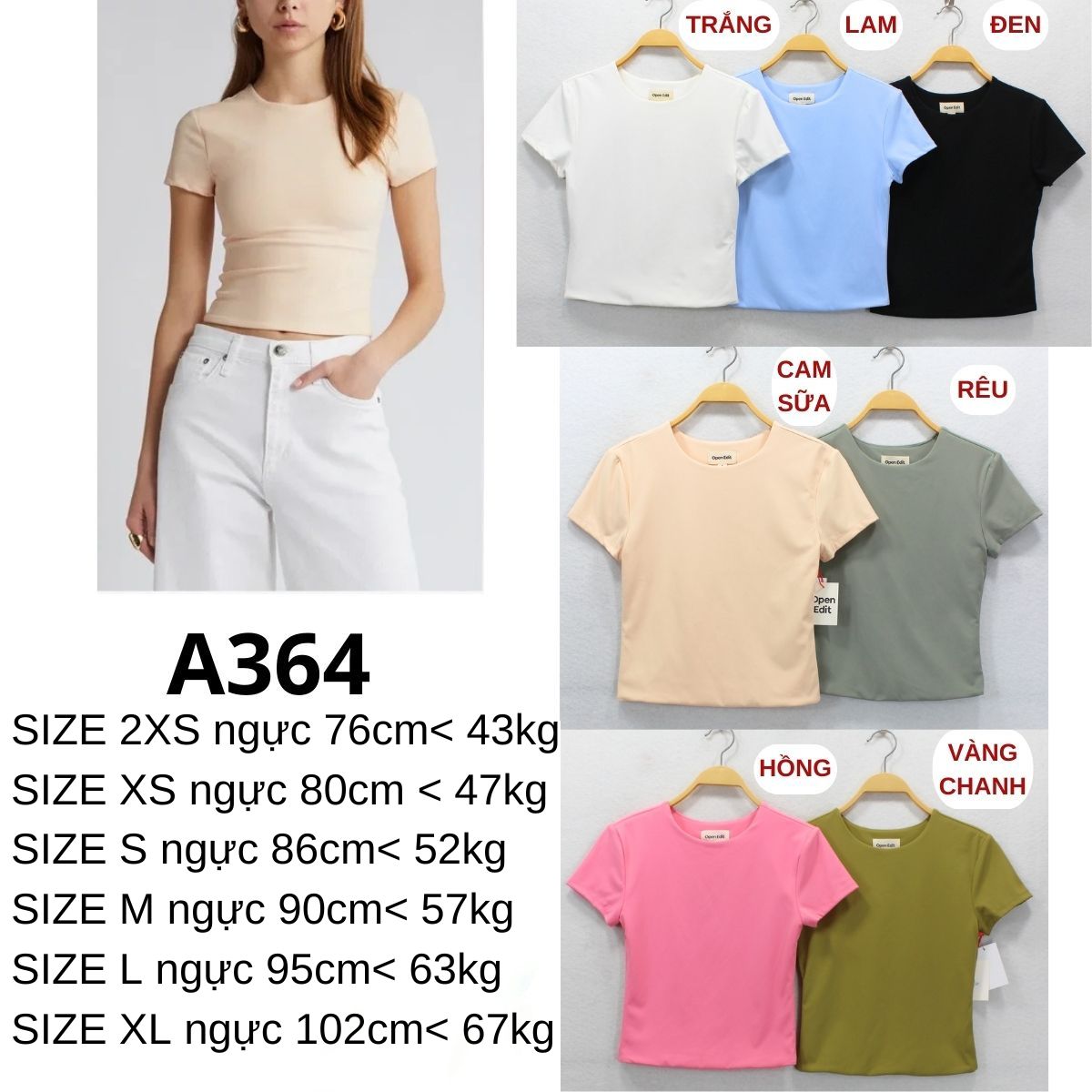 A364 - Áo tay ngắn_Open