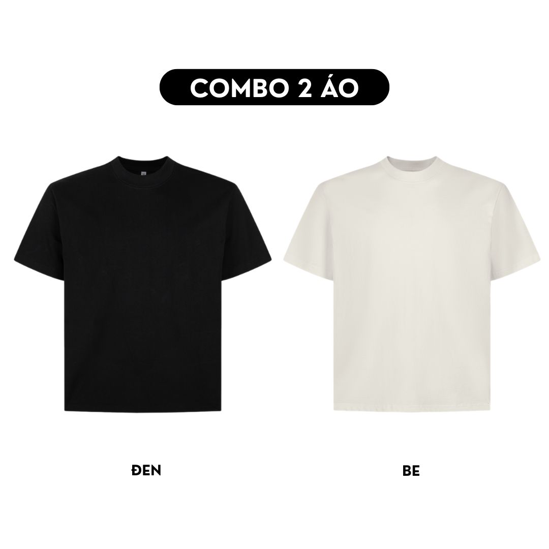 Combo 2 Áo thun trơn form boxy AXT01_thumbnail_5