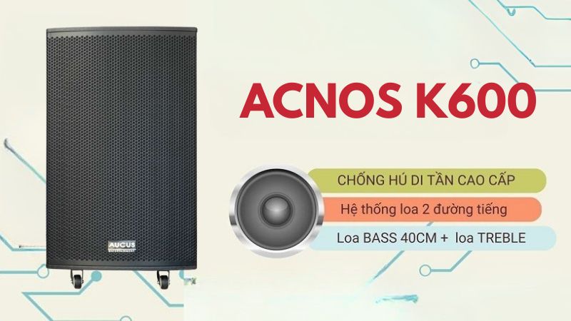 loa kéo aucus ak600 hiệu suất âm thanh