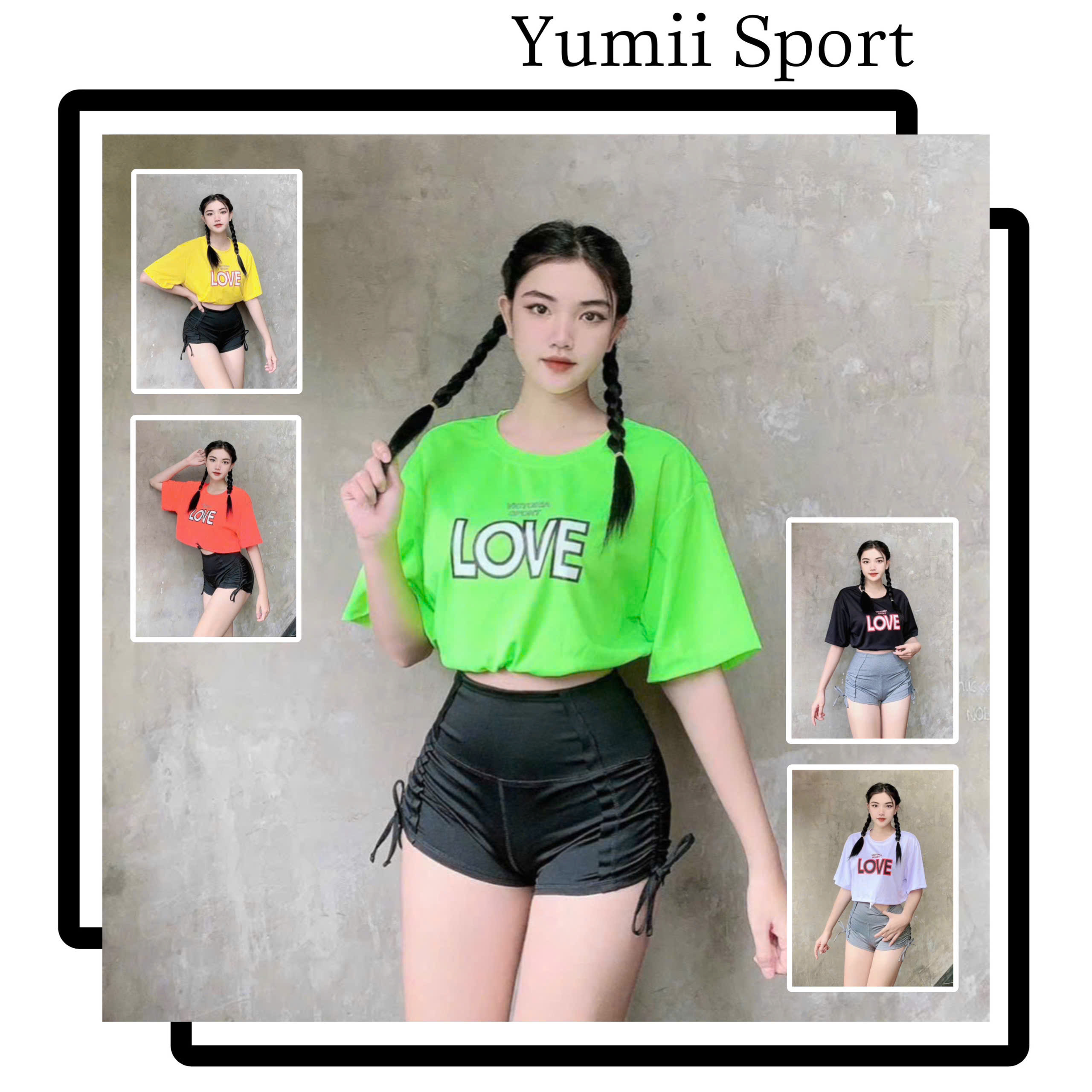 Áo Tank Thể Thao Love Dáng Croptop Dây Rút_thumbnail_7
