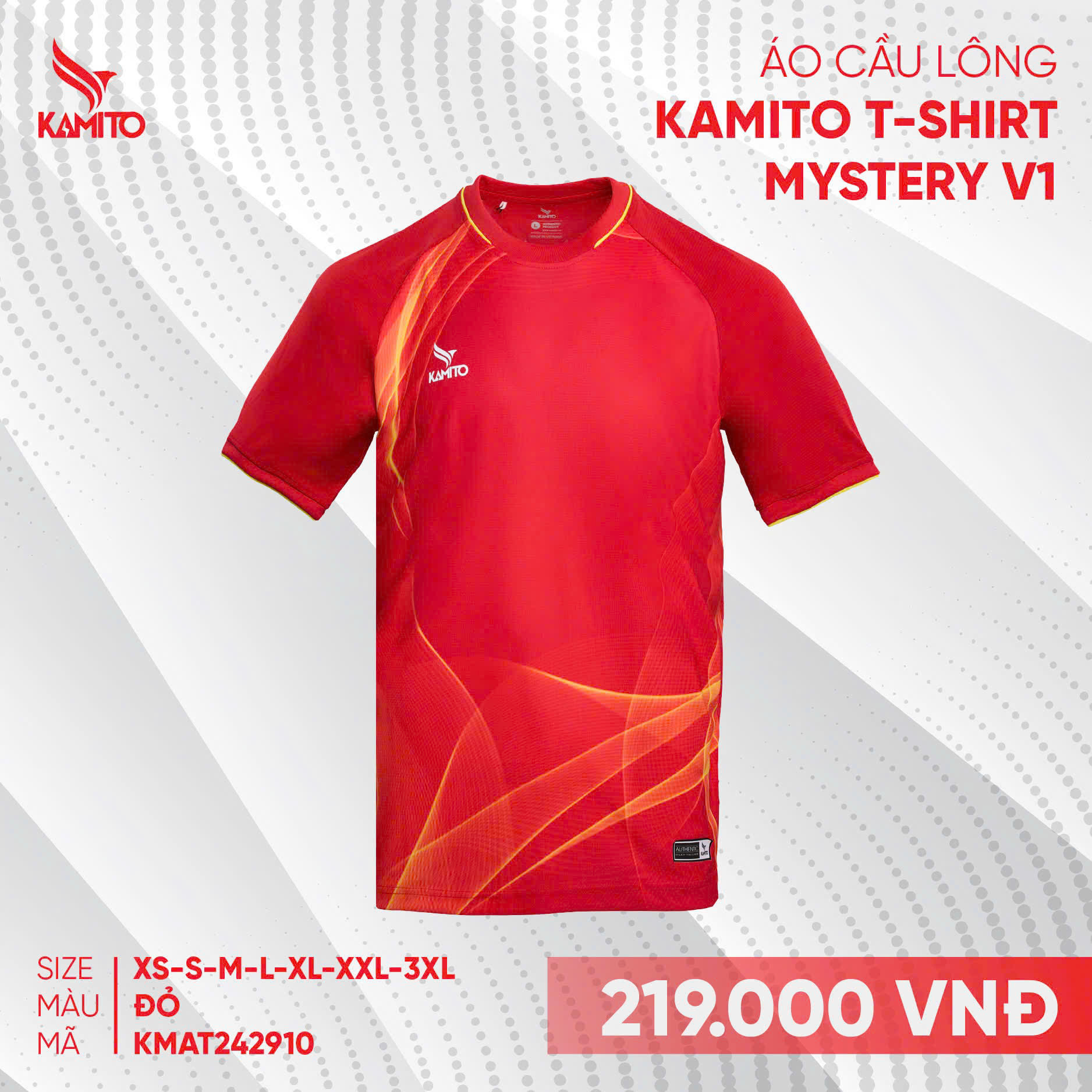 ÁO CẦU LÔNG KAMITO T-SHIRT MYSTERY V1