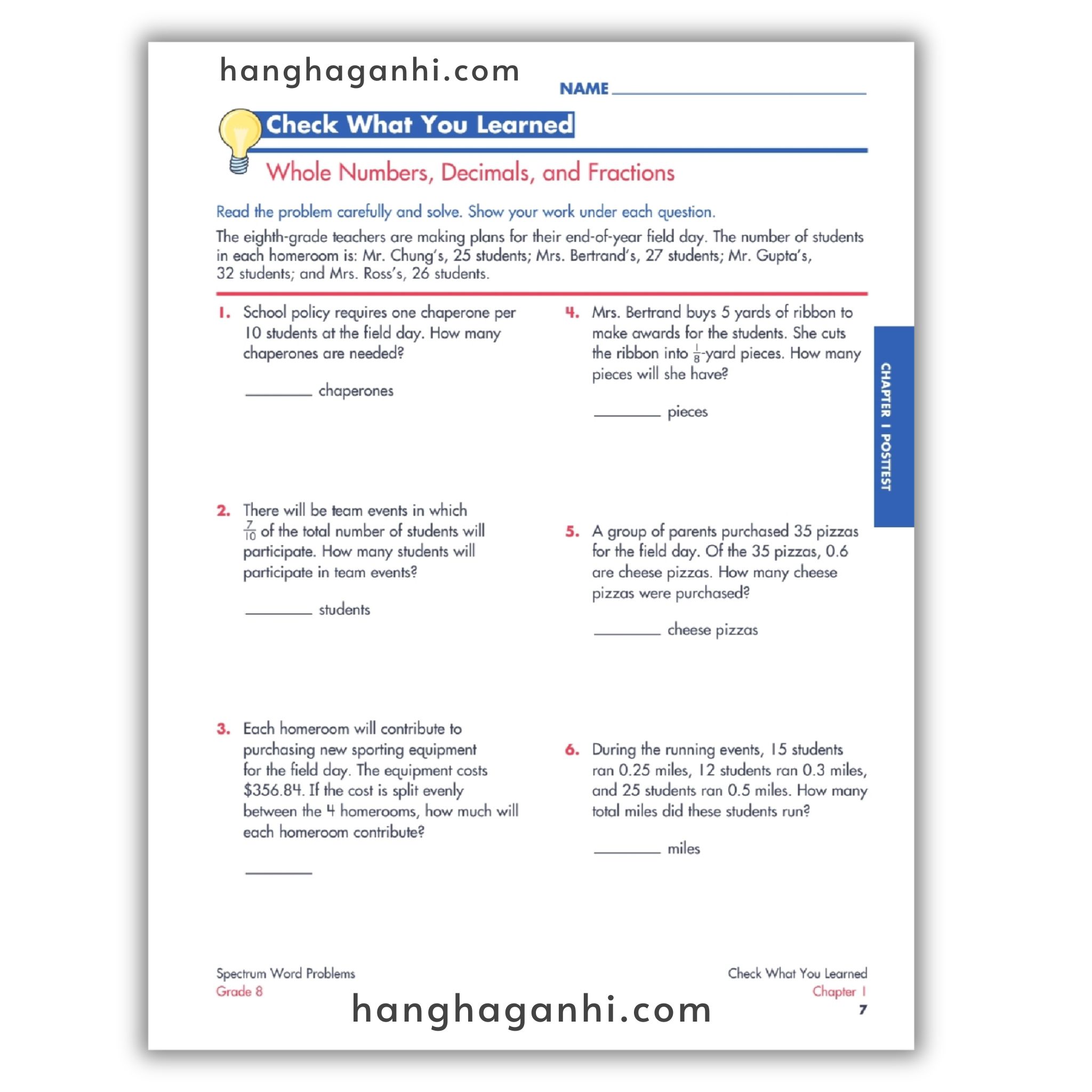Sách Spectrum Word Problems Workbook Grade 8_thumbnail_9