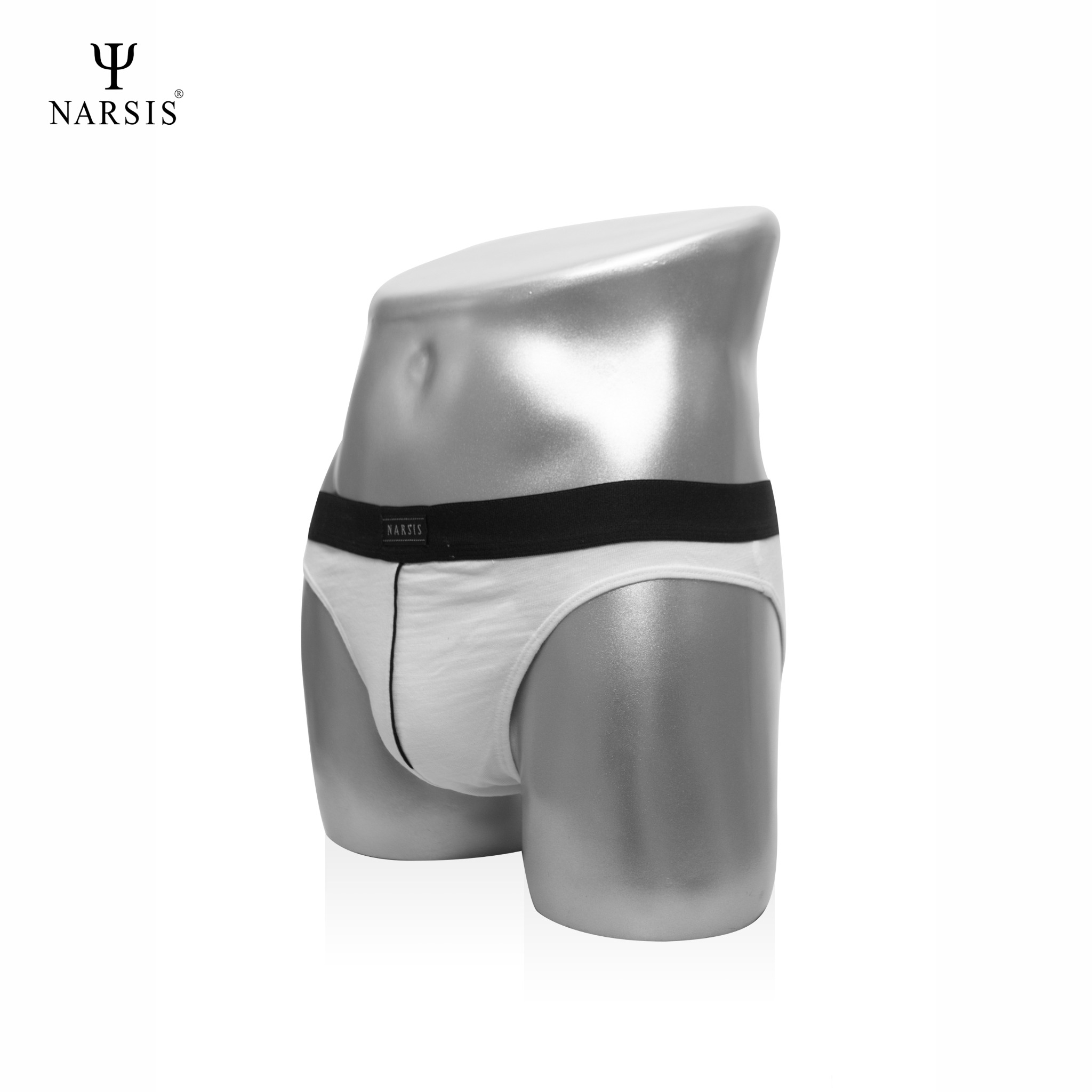 QUẦN LÓT NAM NARSIS  TRẮNG CẠP ĐEN C3013 NARSIS CHẤT LIỆU THOÁNG MÁT, DỄ CHỊU, THOẢI MÁI CẢ NGÀY,..._thumbnail_2