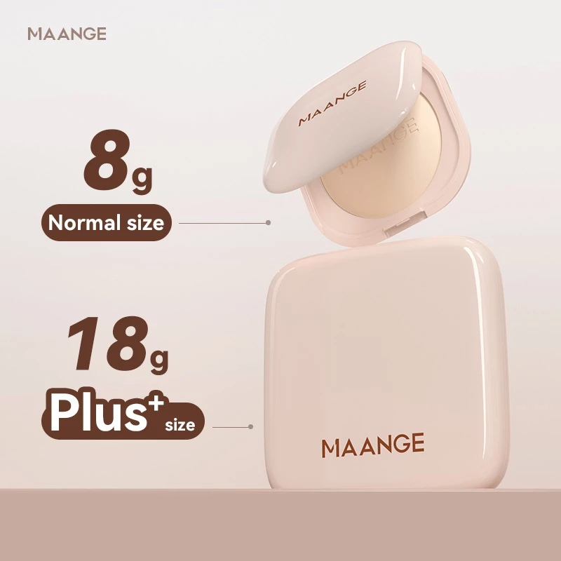 MAANGE Oil-Control Pressed Powder - Matte & Poreless 8g / 18g-F01 With Powder Puff_thumbnail_2