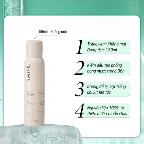 [SPES] Dầu gội khô Spes dạng xịt tạo phồng 50ml 150ml 200ml 220ml_thumbnail_11