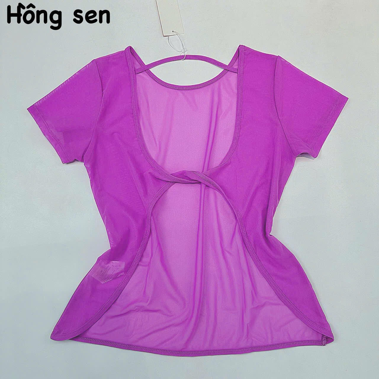 Áo Tank Thể Thao Lưới Mè Dáng Croptop Phối Dây Lưng_thumbnail_13