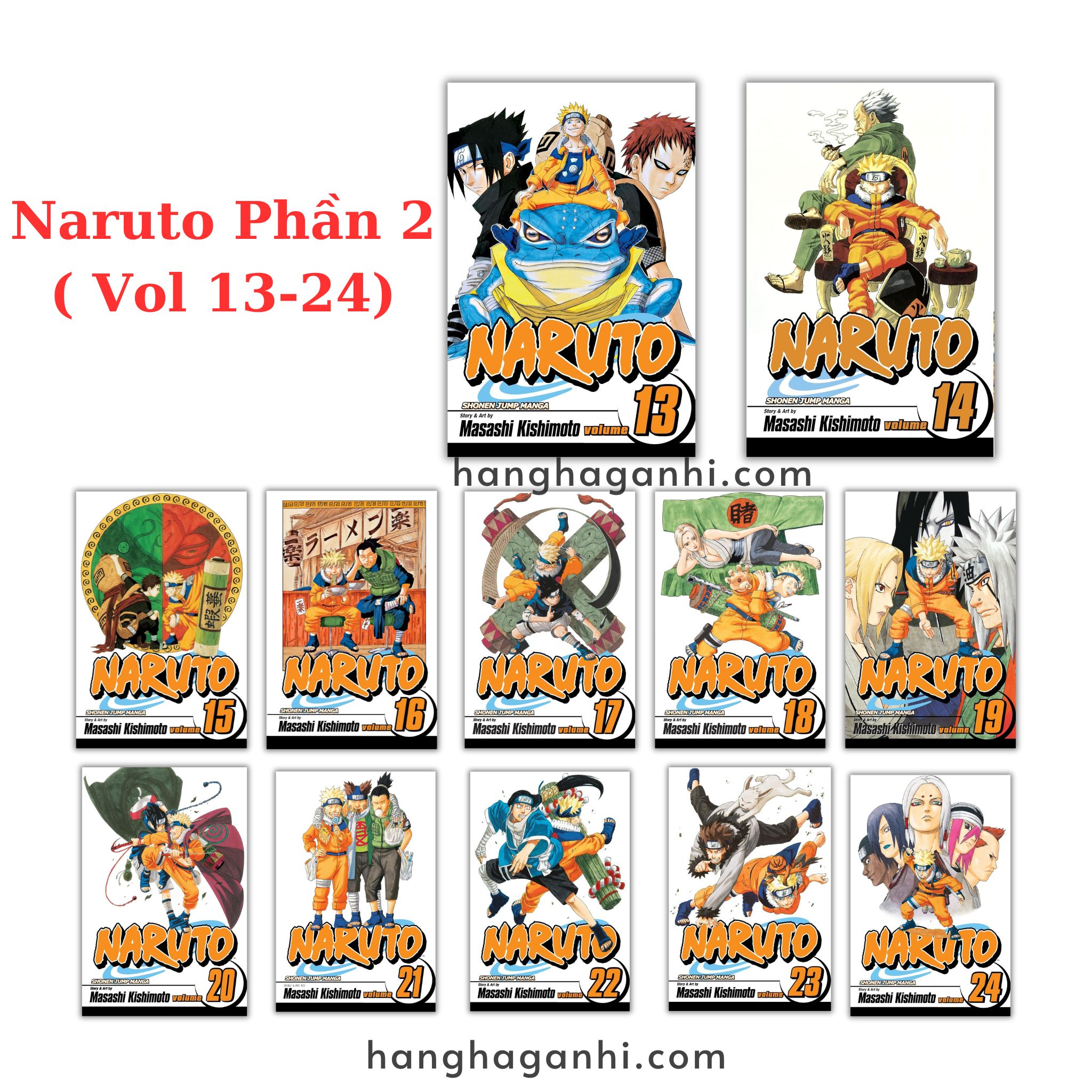 [TIẾNG ANH] - Truyện Tranh Manga Naruto Phần 2 (Volume 13-24)