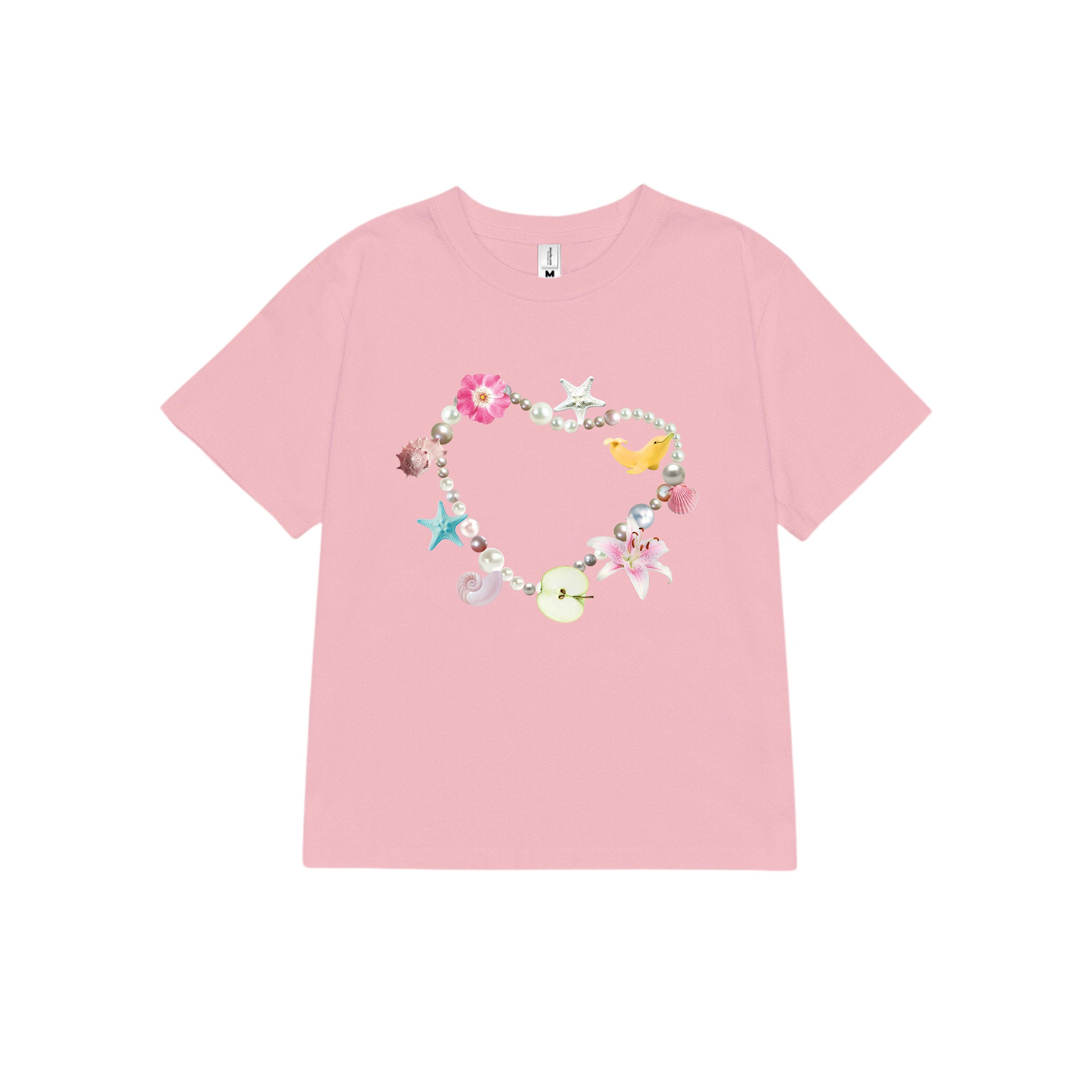 Áo thun baby tee mùa hè in trái tim xinh xắn ABD1312 Miucho tay ngắn cổ tròn hotrend in mix_thumbnail_23