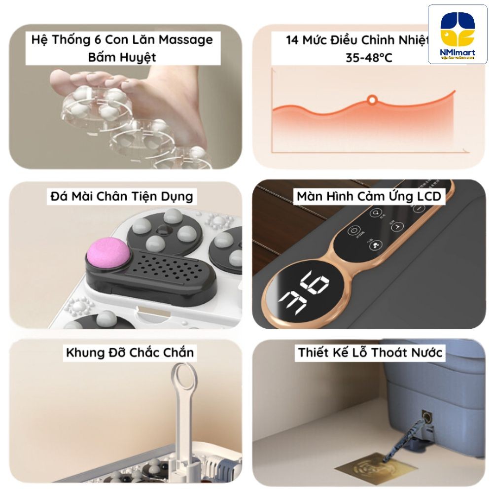 Bồn Ngâm Chân Massage Delax Thư Giãn, Bấm Huyệt, Ngâm Chân Thảo Dược, Thải Độc Tăng Cường Sức Khỏe_thumbnail_11