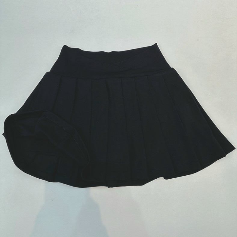 Váy Ngắn Thể Thao Dáng Tennis, Phối Cạp Chéo Cá Tính