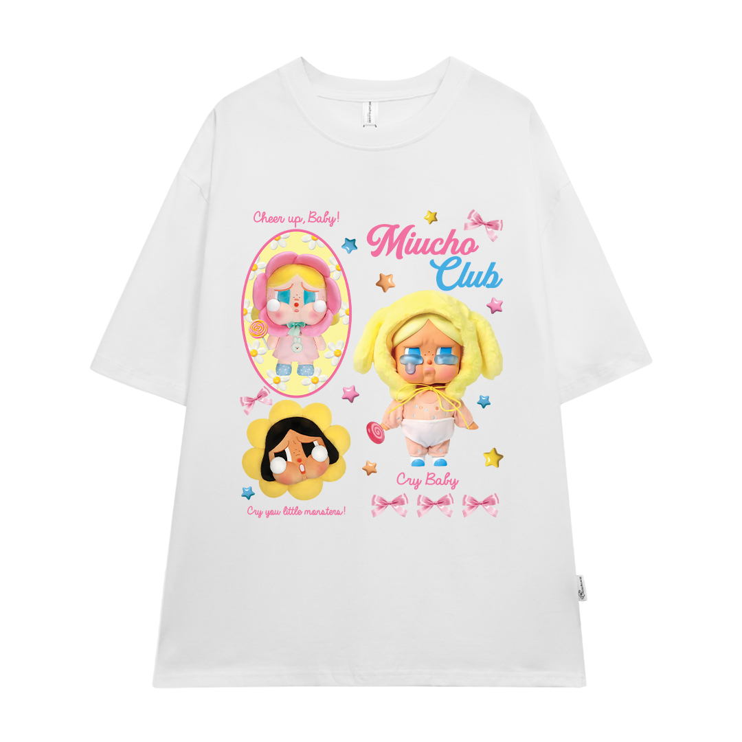 Áo thun CRY BABY nhiều màu ATD1336 Miucho form rộng vải cotton in mix_thumbnail_7