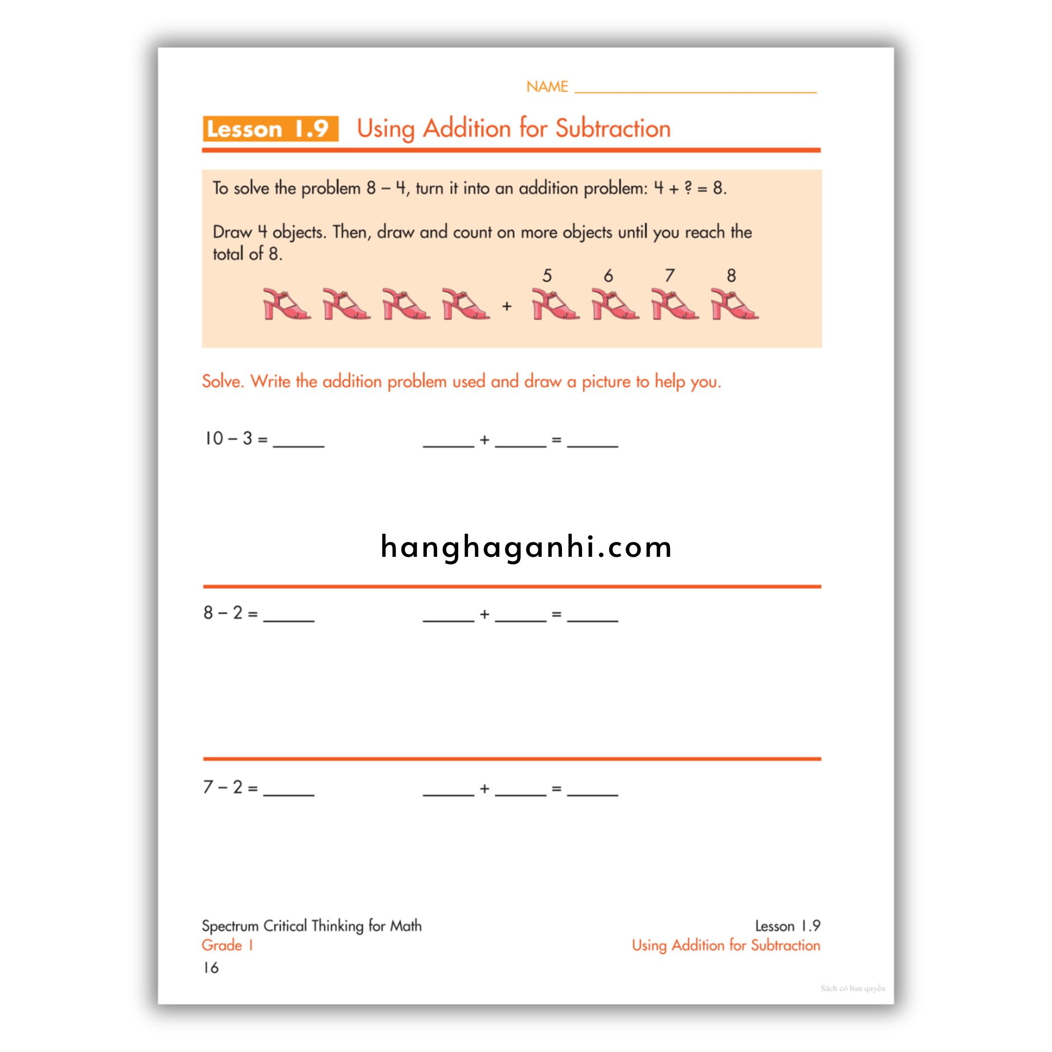 Sách Spectrum Critical Thinking for Math Workbook Grade 1_thumbnail_9