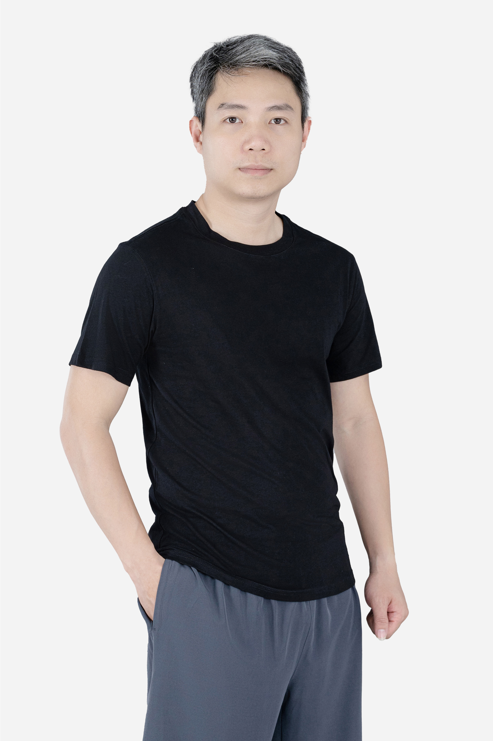 Áo Phông Cổ Tròn Nam Trung Niên ANCHI Chất Liệu Cotton Co Giãn Màu Xanh Than_thumbnail_16