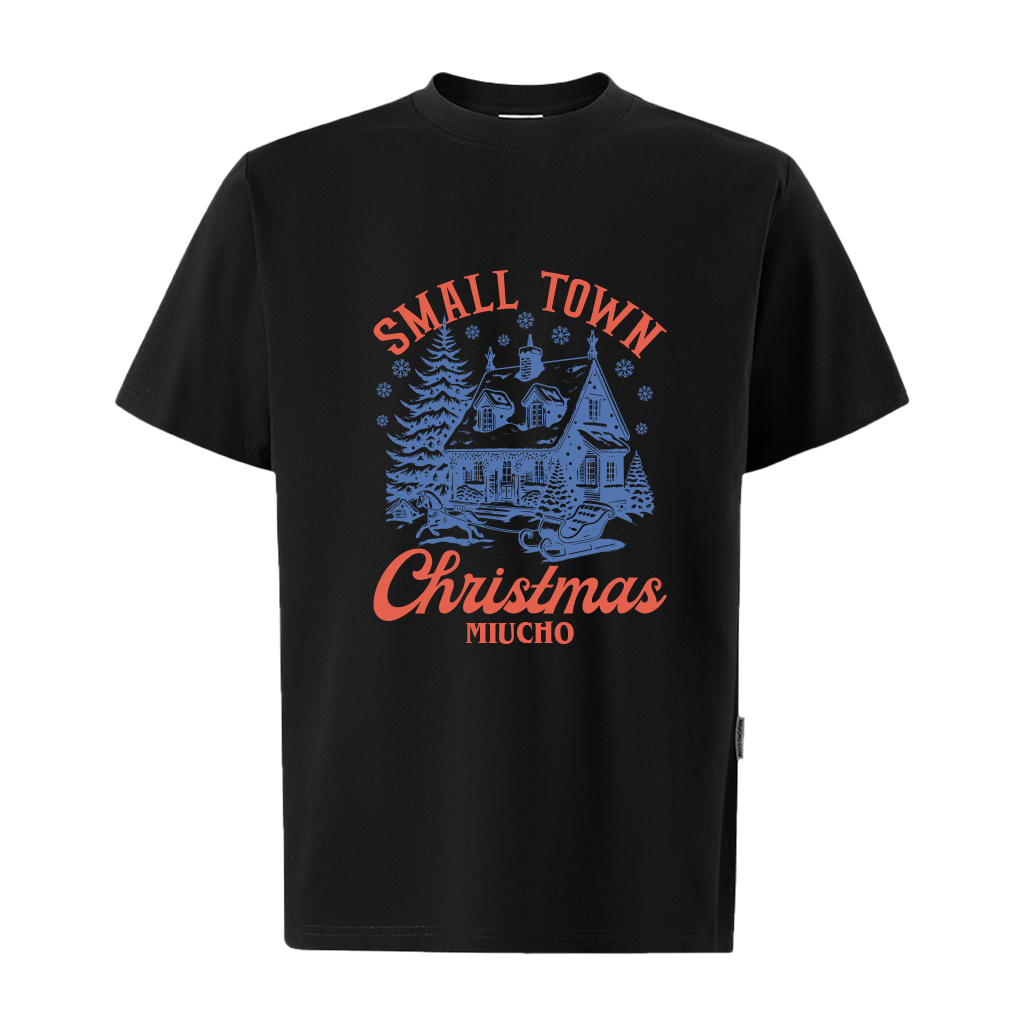 Áo phông nam giáng sinh noel form rộng cổ tròn vải cotton thoáng mát 1793 Miucho Iconic in mix_thumbnail_15