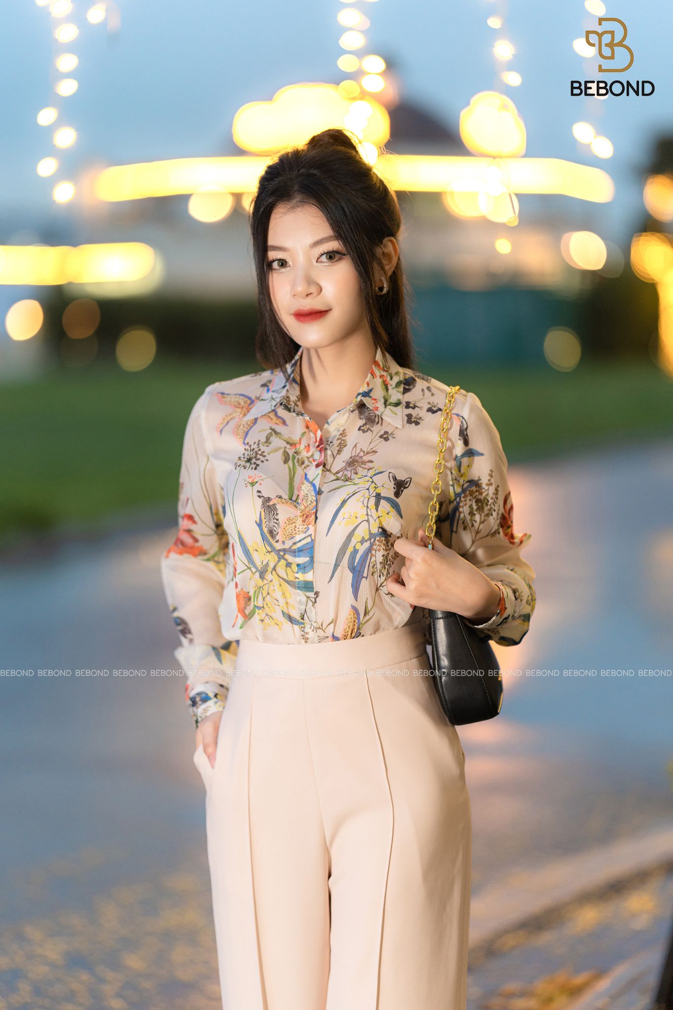 ÁO SƠ MI TƠ TẰM XƯỚC HOA DORIS