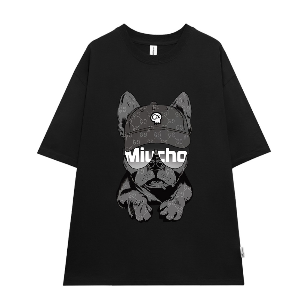 Áo phông nam boy phố form rộng nhiều màu ATD1071 Miucho Man tay ngắn cổ tròn in mix_thumbnail_8