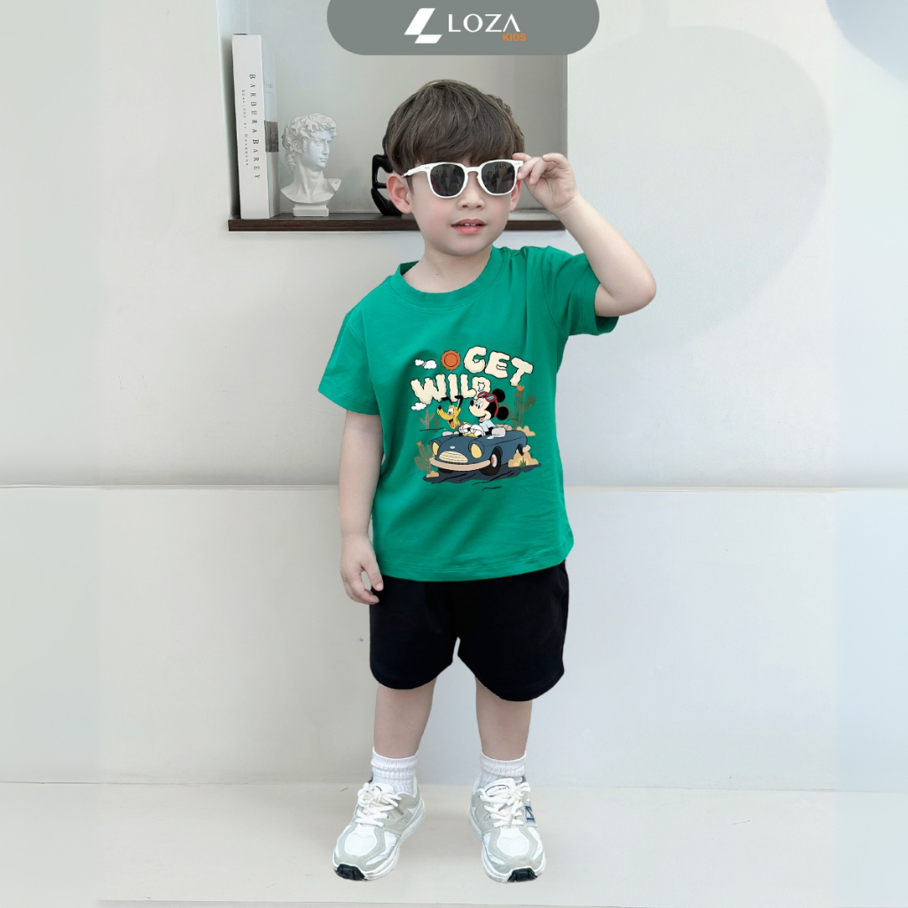 Bộ đồ cho bé trai in hình 'Mickey Get Wild'-  Loza Kids SB380_thumbnail_3