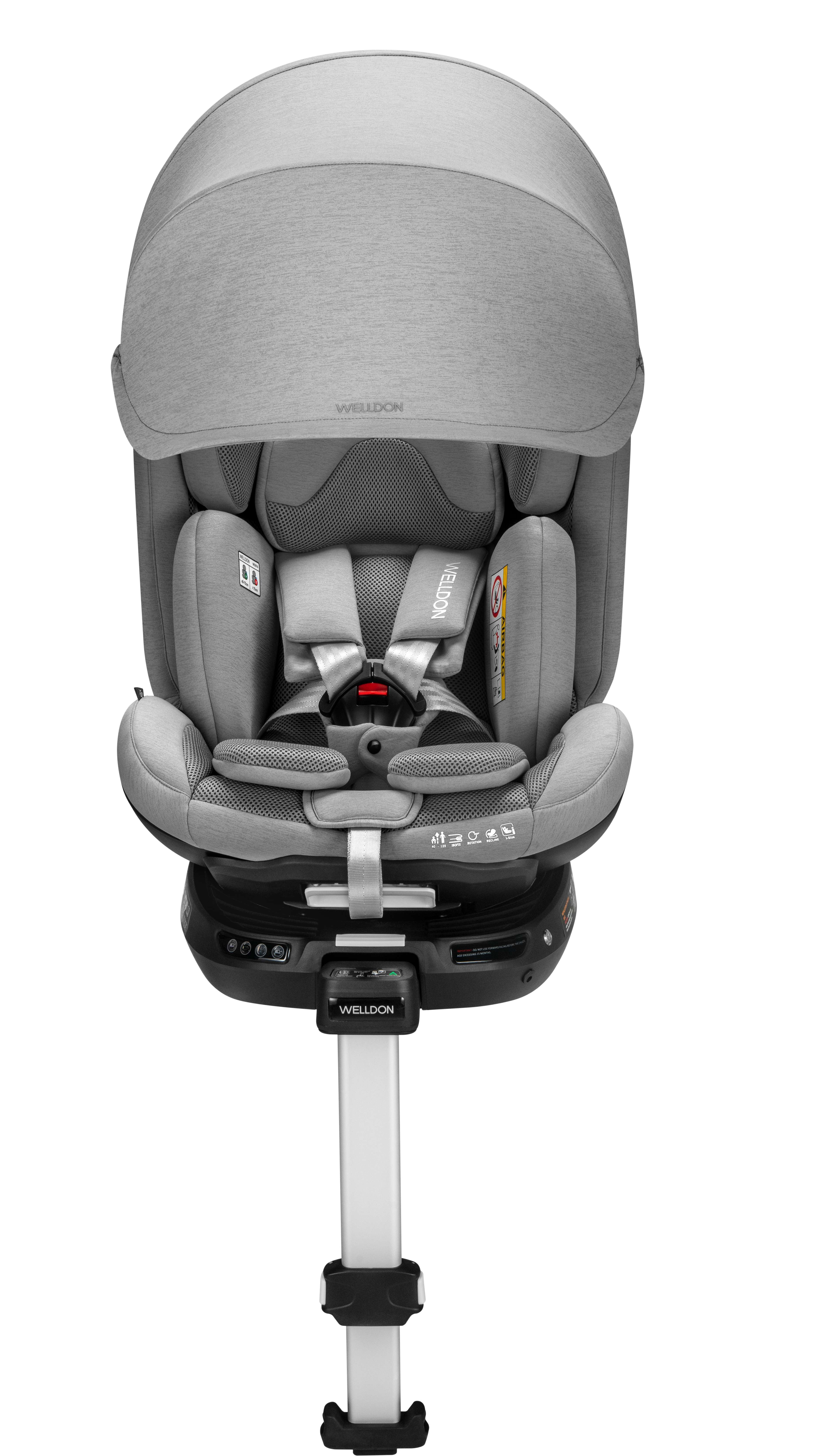Ghế ngồi an toàn trên ô tô cho trẻ em Welldon Smart Rotate 2 Pro+ 40-125cm  [NHẬP CODE 